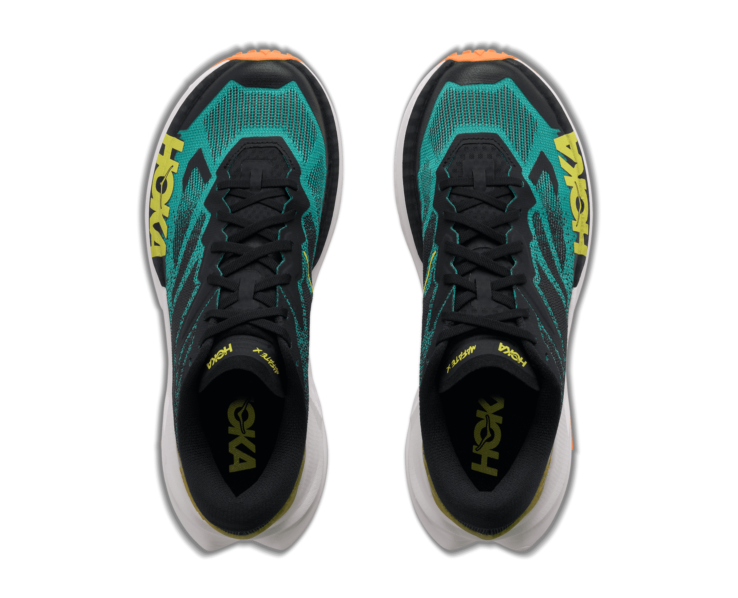 HOKA Men's Mafate X - BLACK / ELECTRIC AQUA