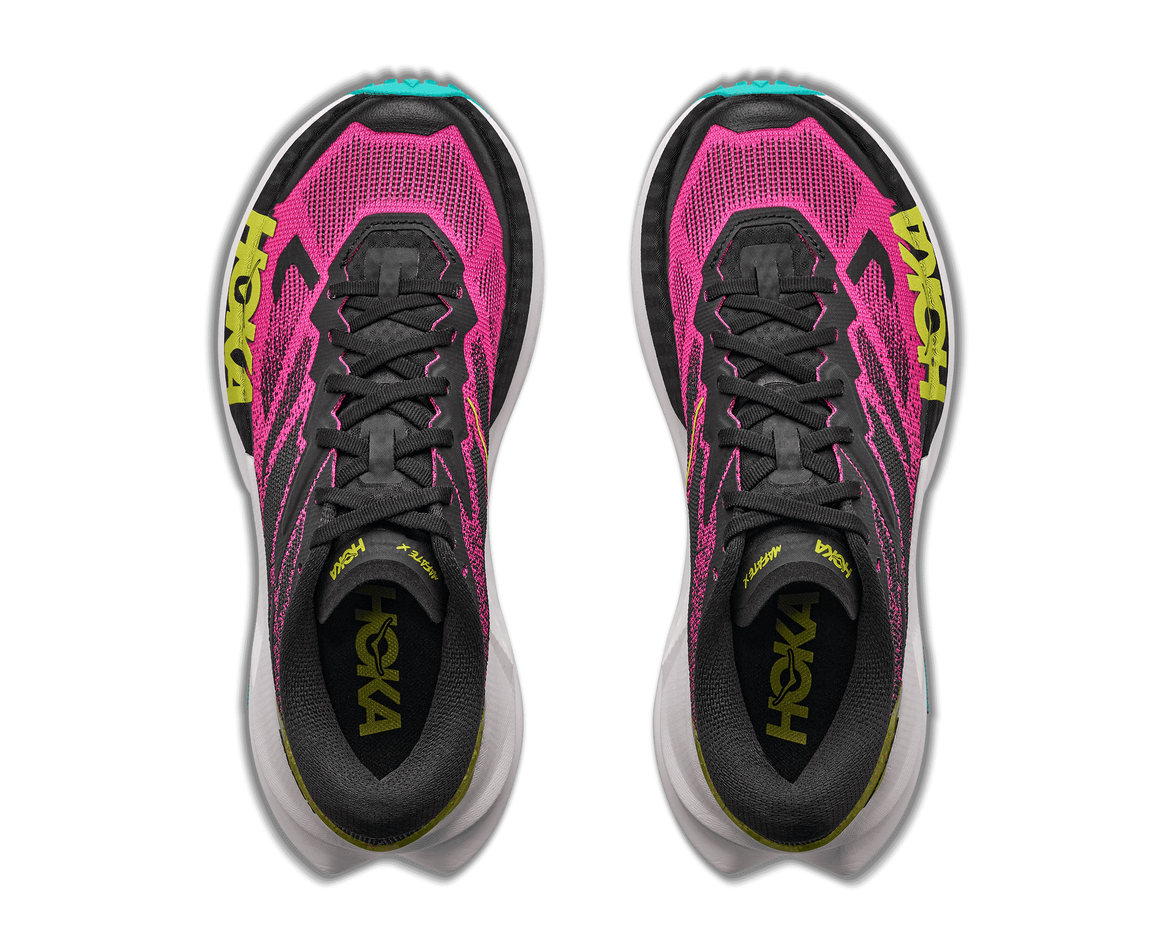 HOKA Women's Mafate X - BLACK / NEON DRAGONFRUIT
