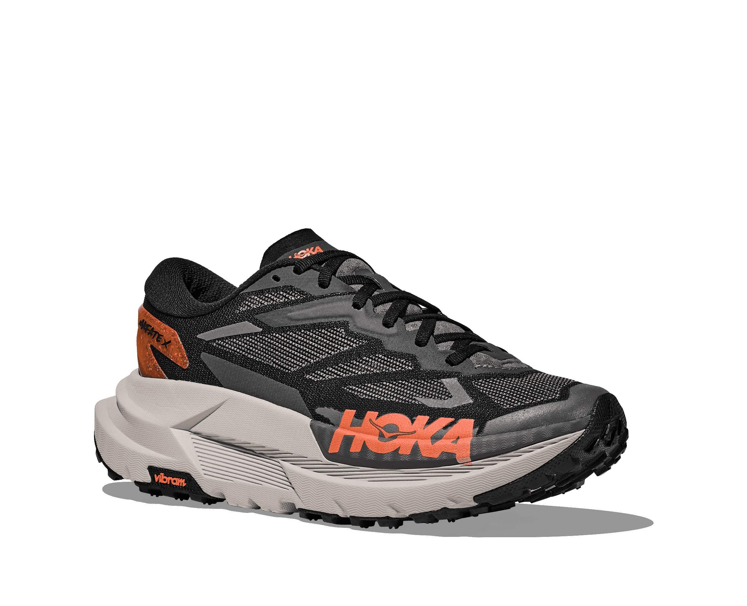HOKA Women's Mafate X - BLACK / STUCCO