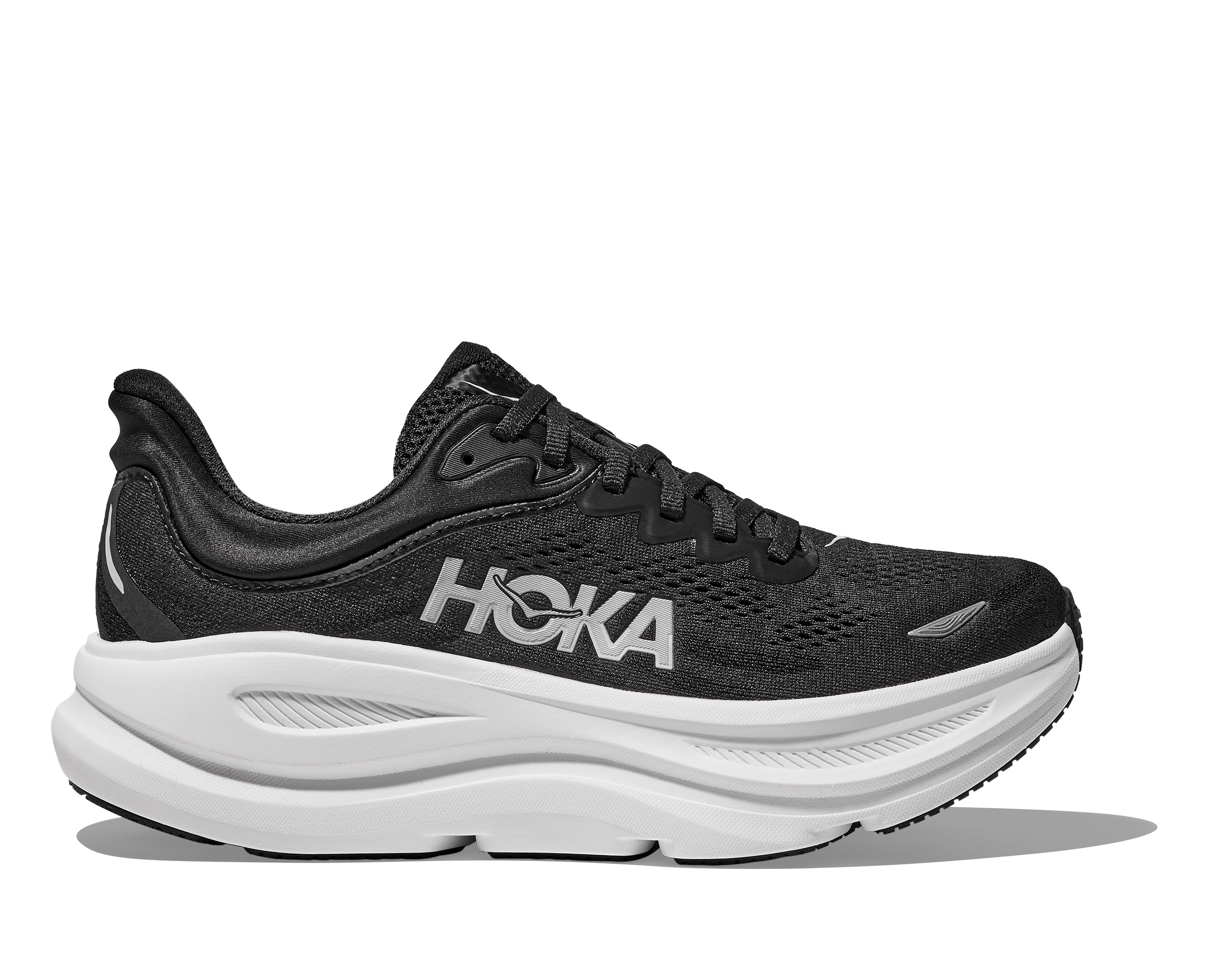 HOKA Men's Bondi 9 - BLACK / WHITE