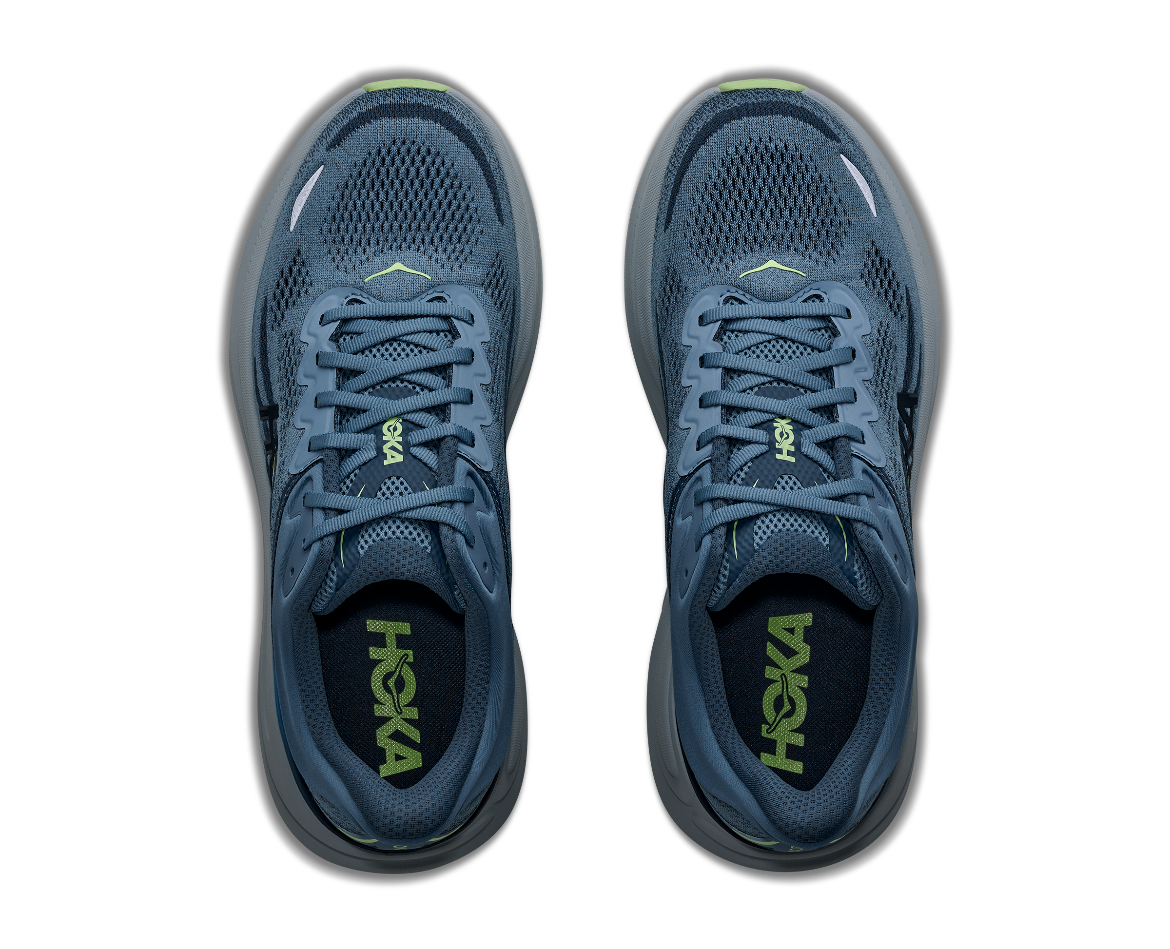 HOKA Men's Bondi 9 - DOWNPOUR / THUNDER CLOUD (Wide)