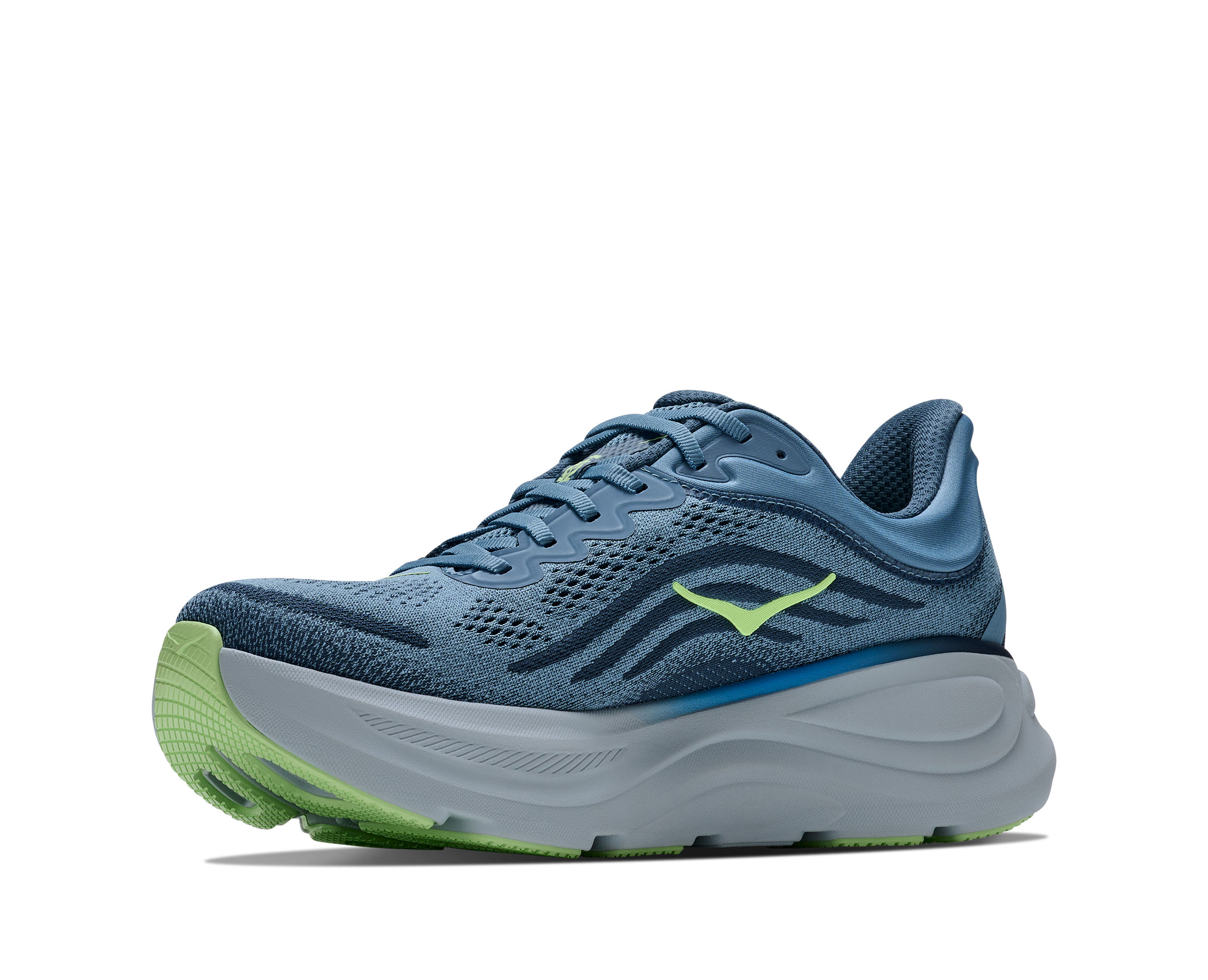HOKA Men's Bondi 9 - DOWNPOUR / THUNDER CLOUD (Wide)