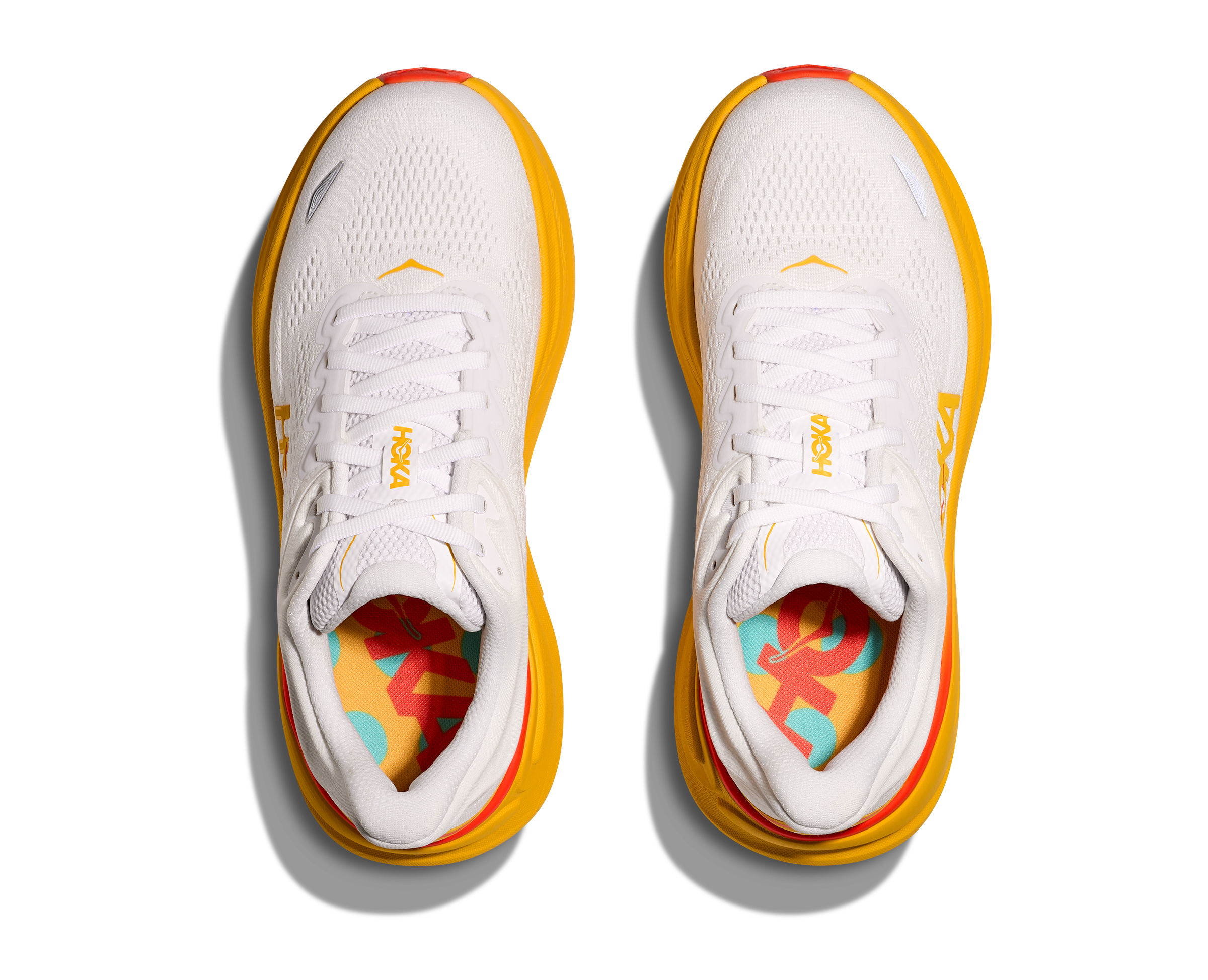 HOKA Men's Bondi 9 - FROST / SUNFLOWER