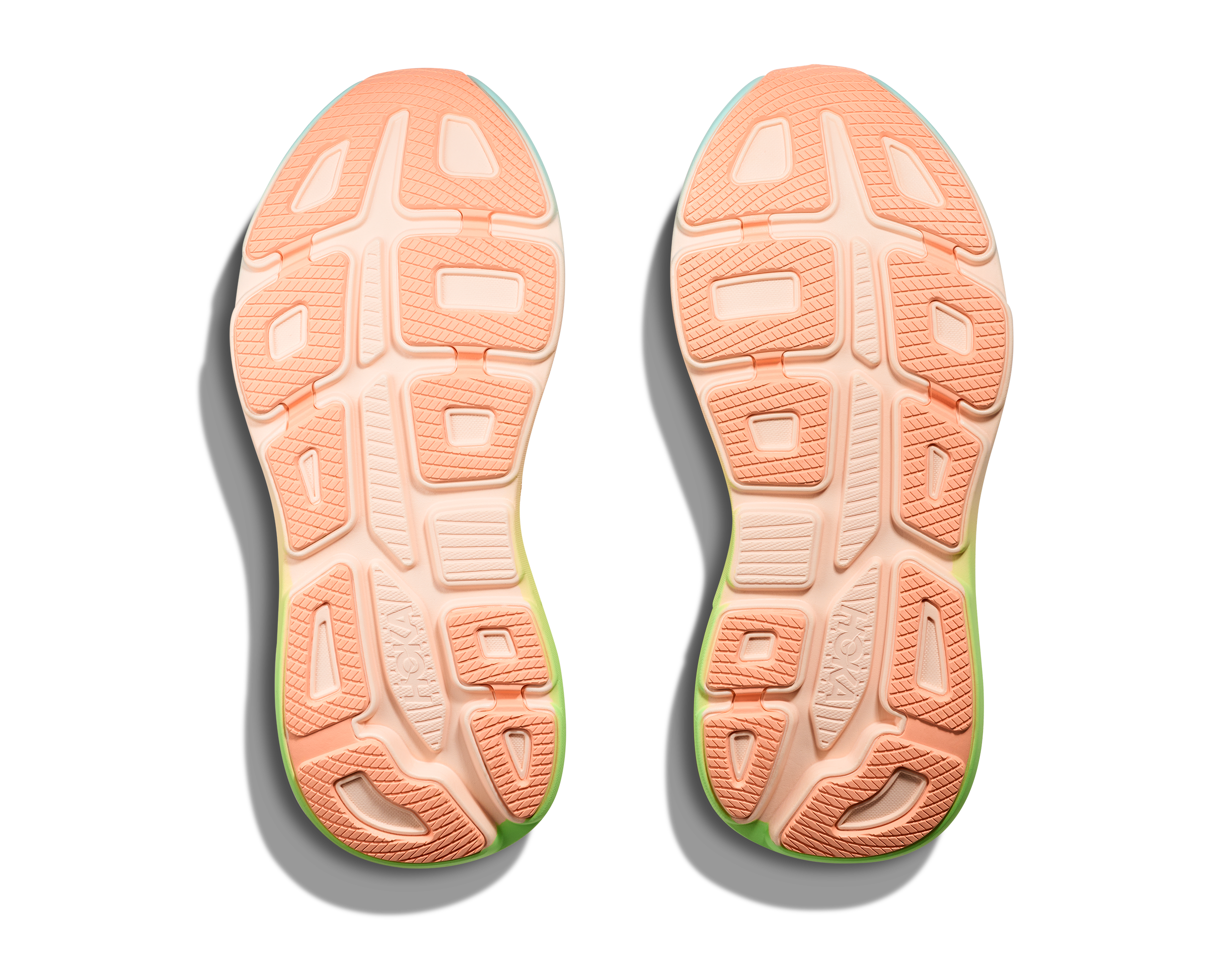 HOKA Men's Bondi 9 - FROST / PALE TANGERINE