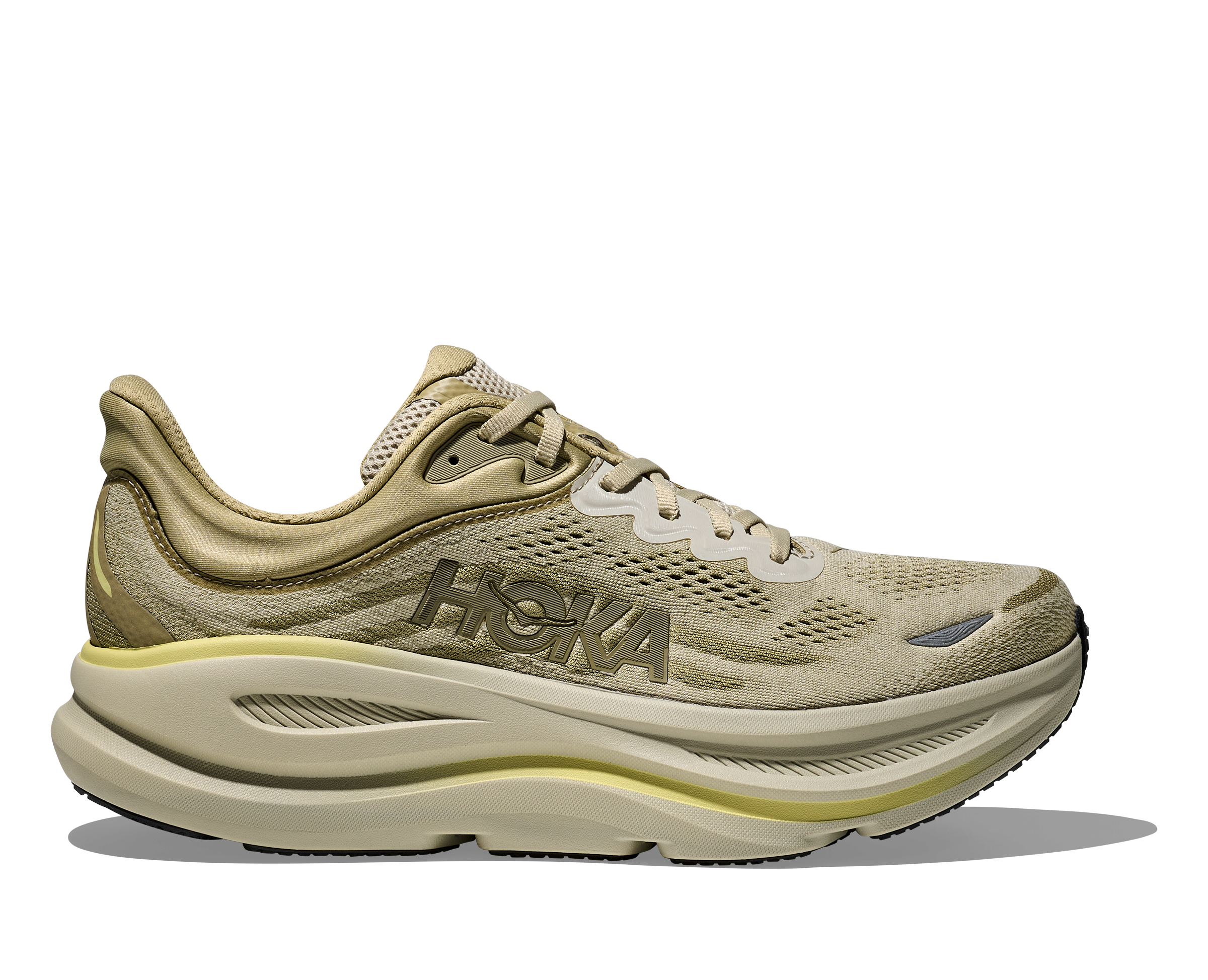 HOKA Men's Bondi 9 - GRASSLAND / OYSTER MUSHROOM