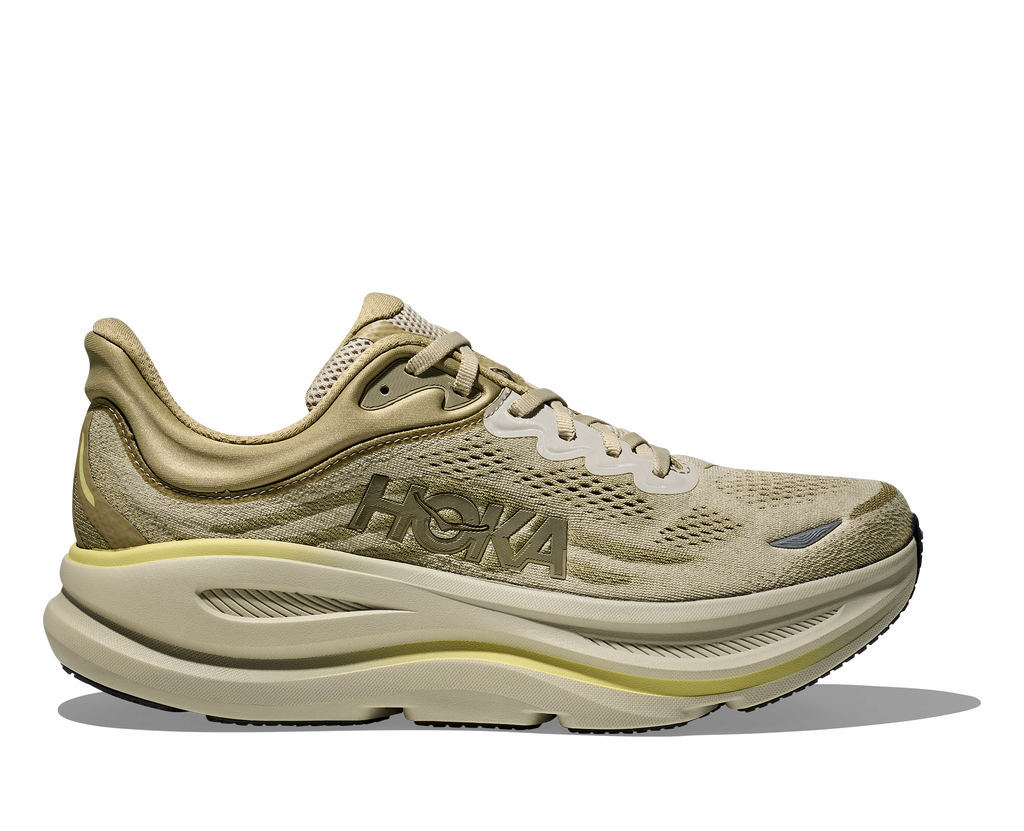 HOKA Men's Bondi 9 - GRASSLAND / OYSTER MUSHROOM (Wide)