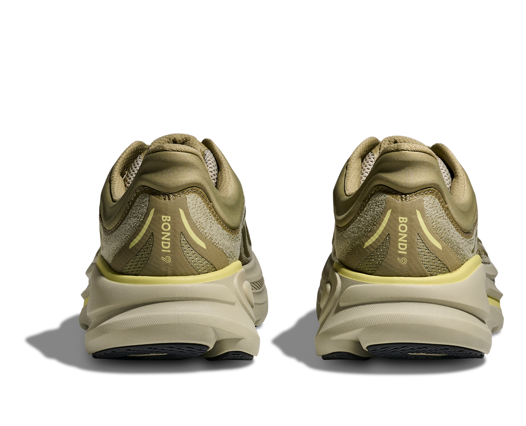 HOKA Men's Bondi 9 - GRASSLAND / OYSTER MUSHROOM (Wide)