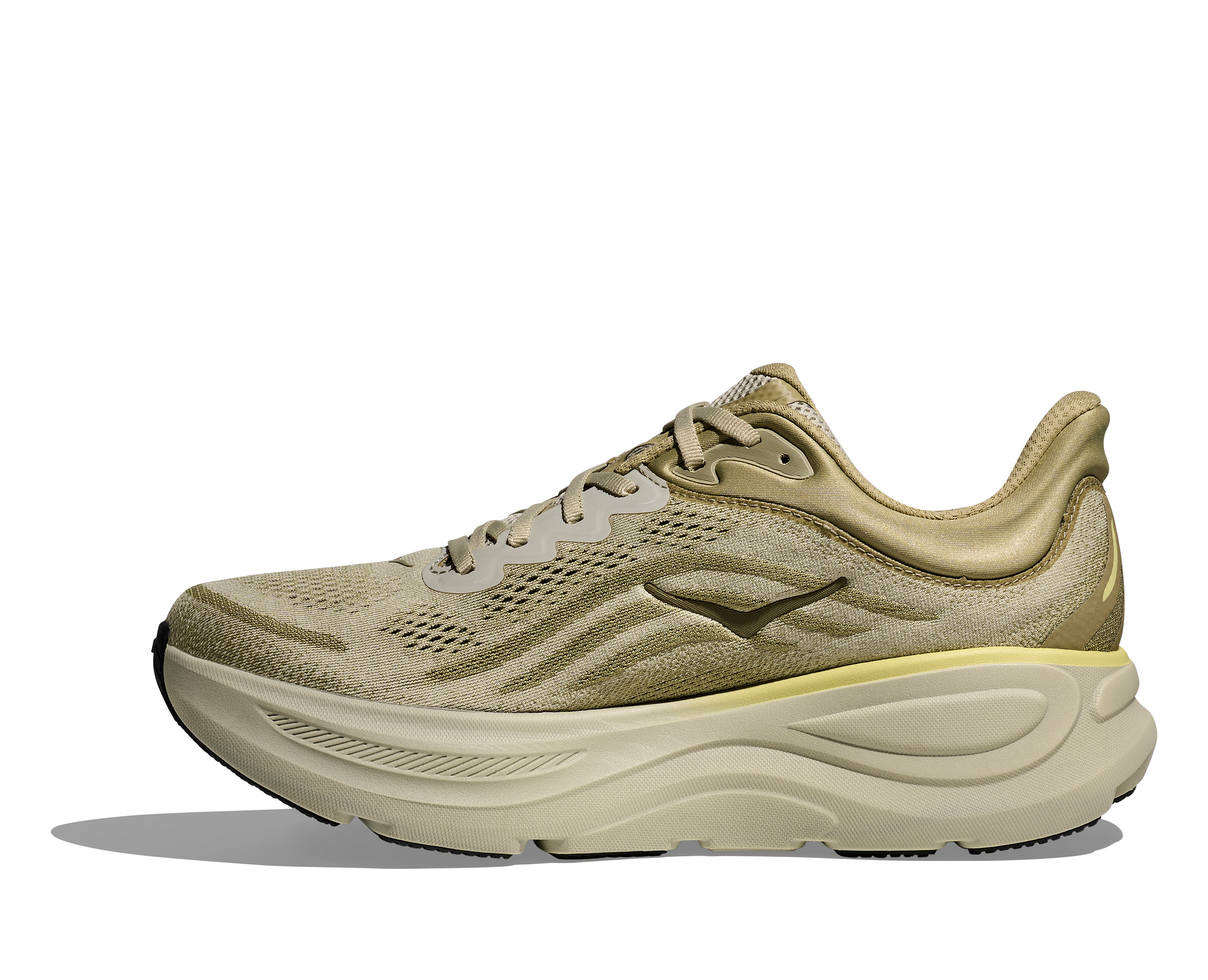 HOKA Men's Bondi 9 - GRASSLAND / OYSTER MUSHROOM (Wide)