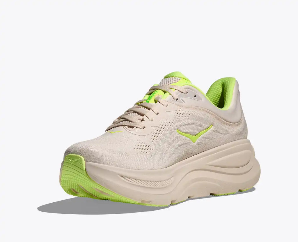 HOKA Men's Bondi 9 - GROUT / NEON YUZU