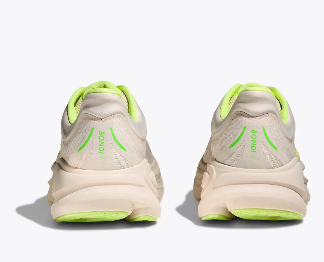 HOKA Men's Bondi 9 - GROUT / NEON YUZU