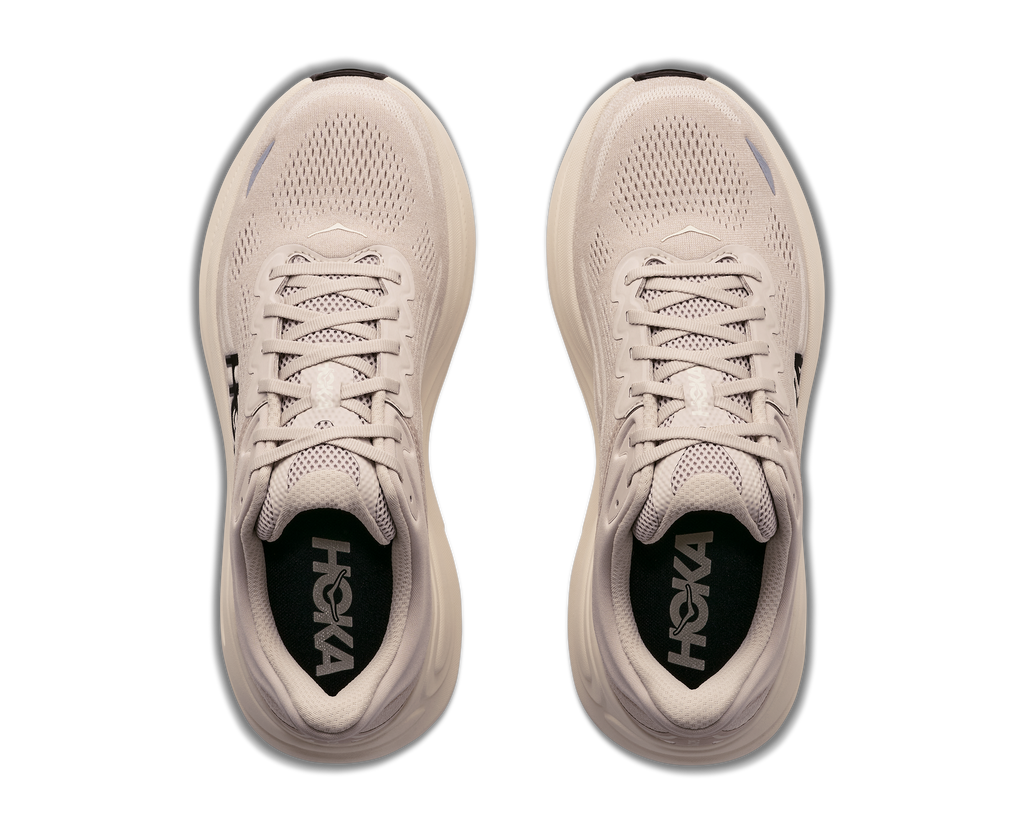 HOKA Men's Bondi 9 - RIVER ROCK GREY / ALABASTER (Wide)