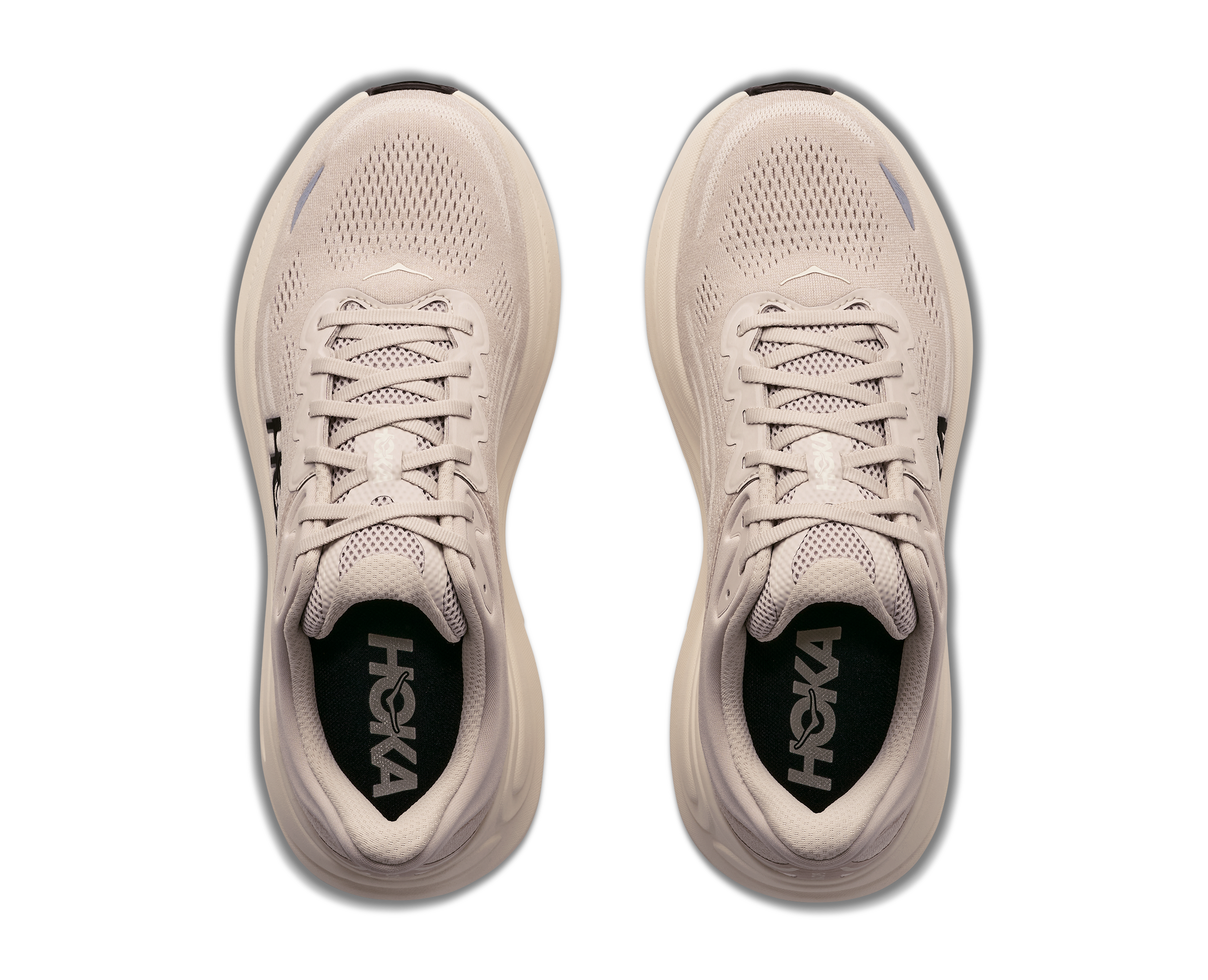 HOKA Men's Bondi 9 - RIVER ROCK GREY / ALABASTER (Wide)