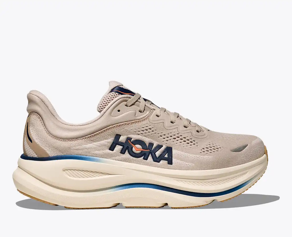 HOKA Men's Bondi 9 - STUCCO / GROUT (Wide)
