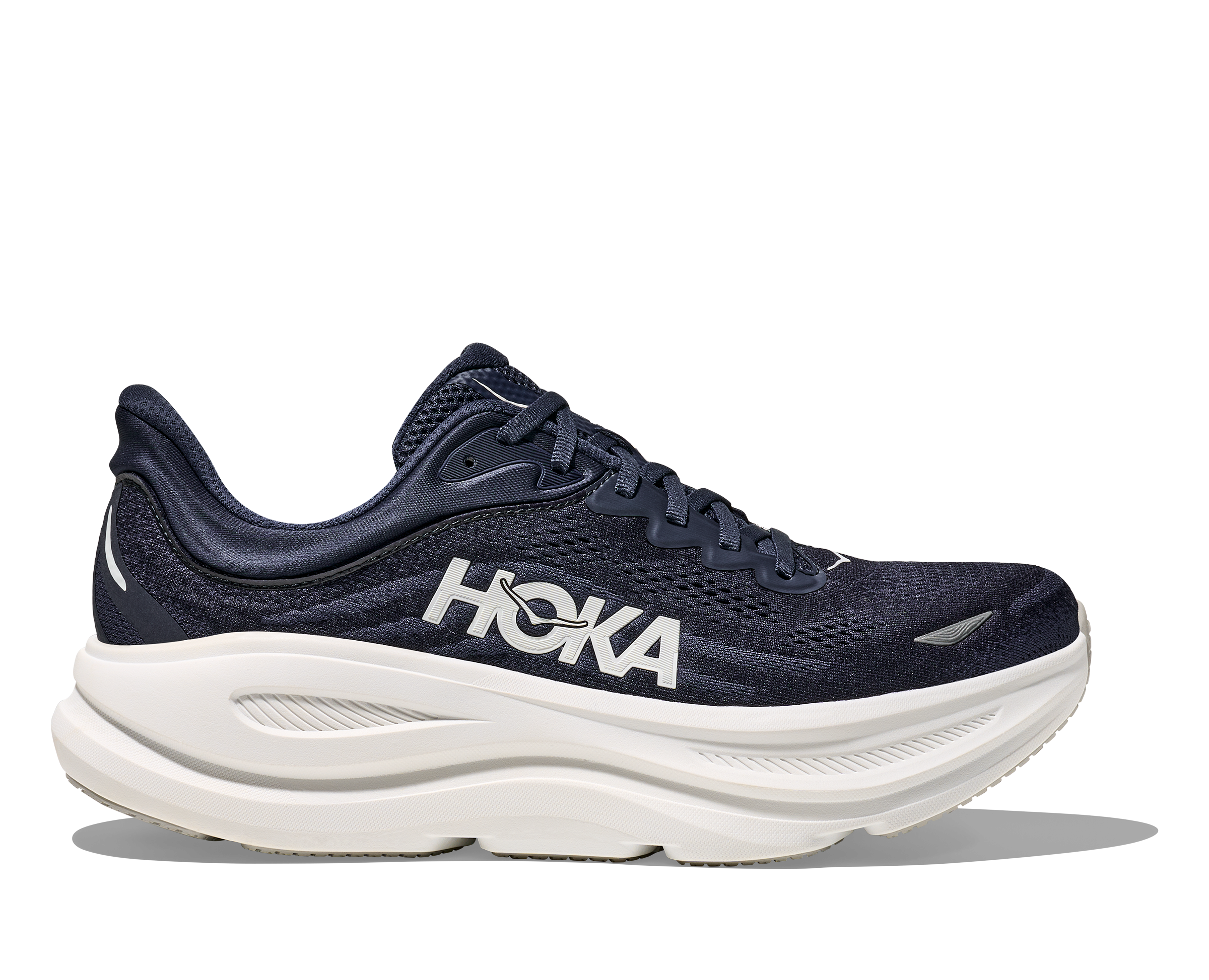 HOKA Men's Bondi 9 - VARSITY NAVY / WHITE (Wide)