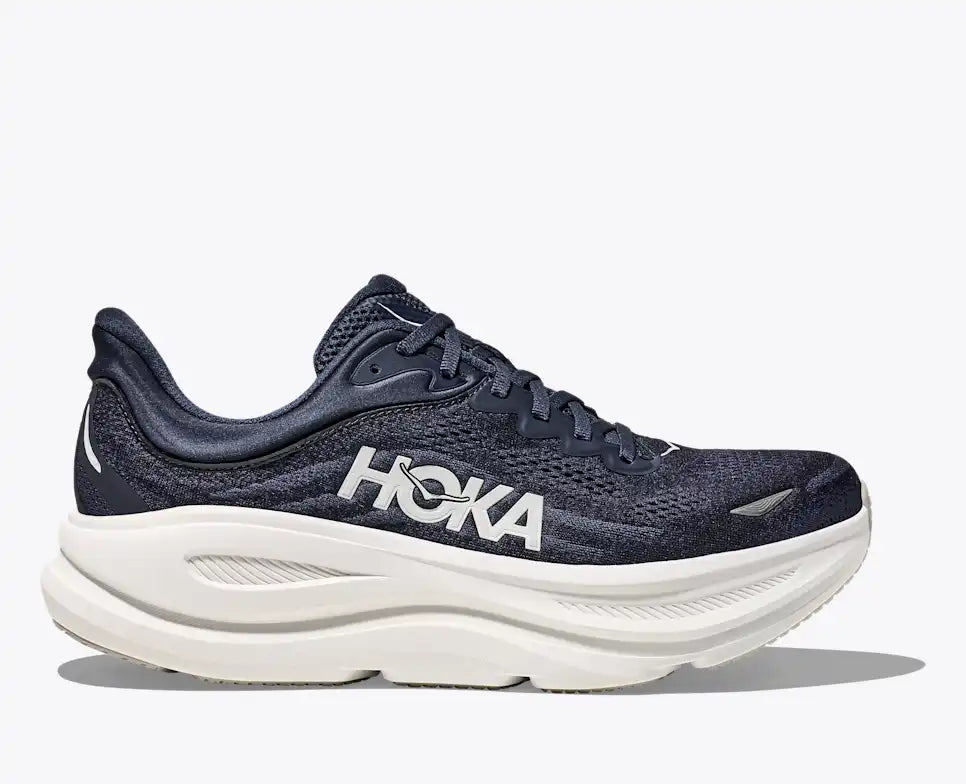 HOKA Men's Bondi 9 - VARSITY NAVY / WHITE (Extra Wide)