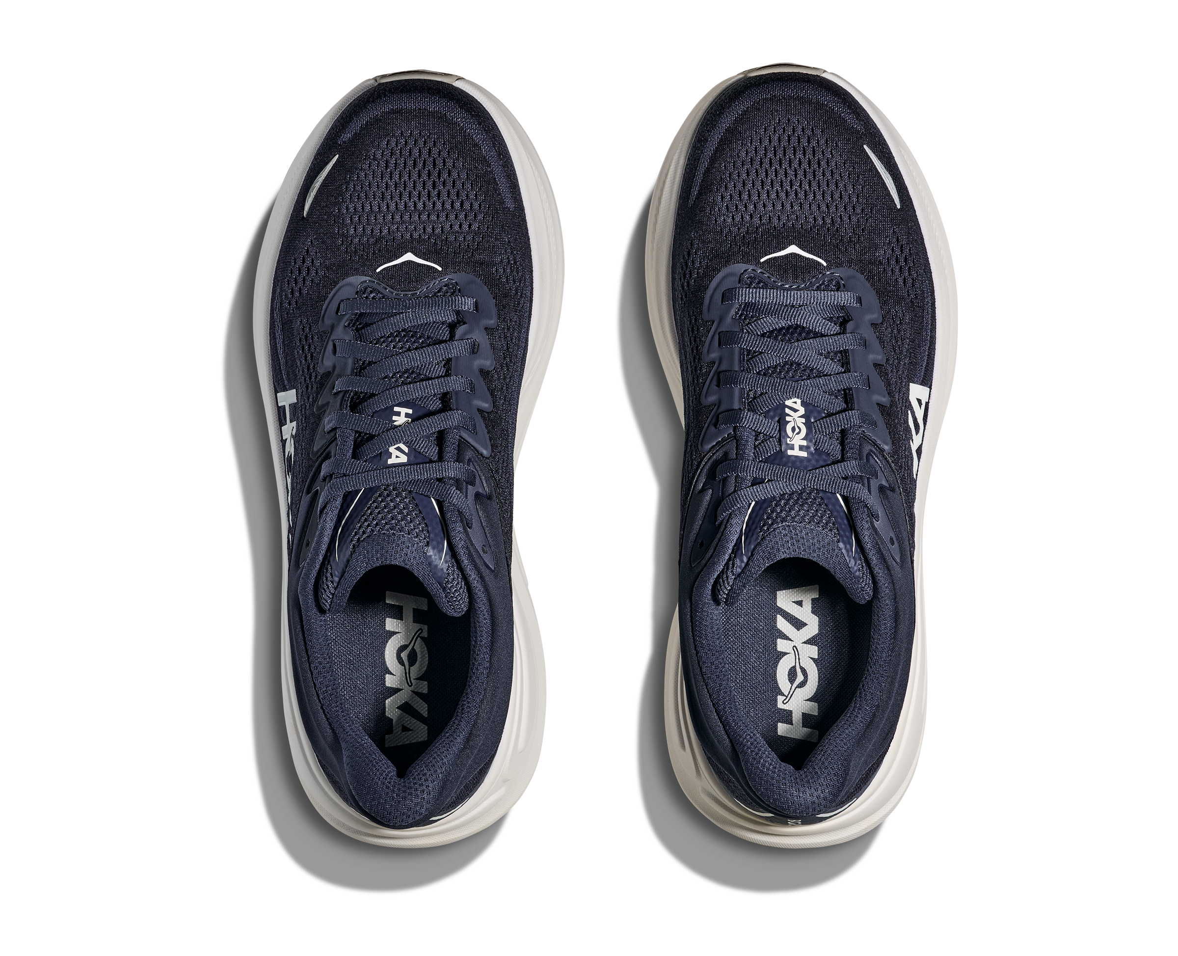 HOKA Men's Bondi 9 - VARSITY NAVY / WHITE (Wide)