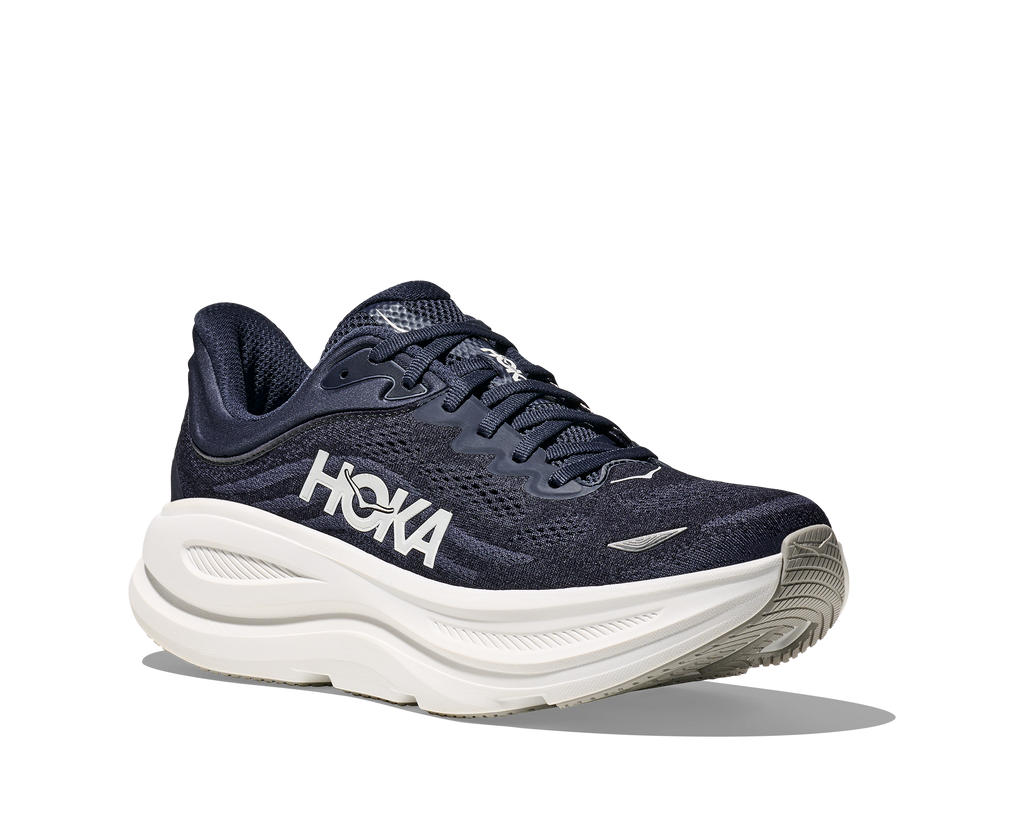 HOKA Men's Bondi 9 - VARSITY NAVY / WHITE (Wide)