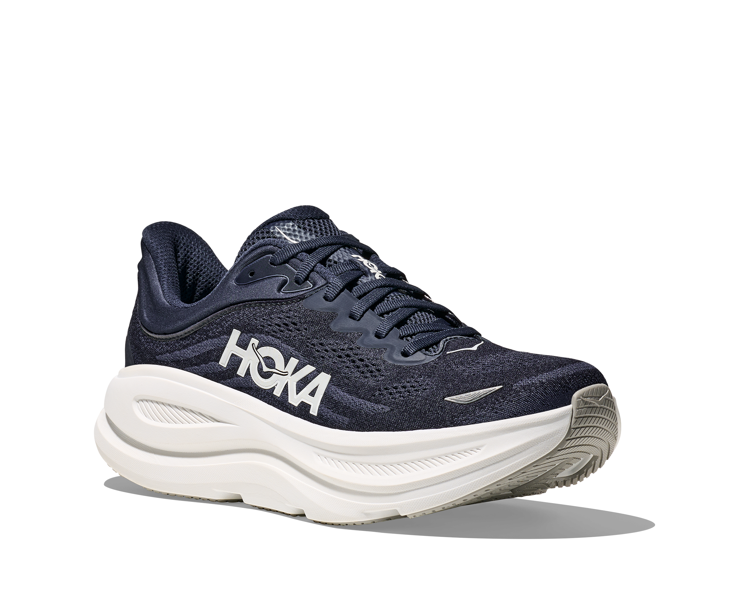 HOKA Men's Bondi 9 - VARSITY NAVY / WHITE (Wide)