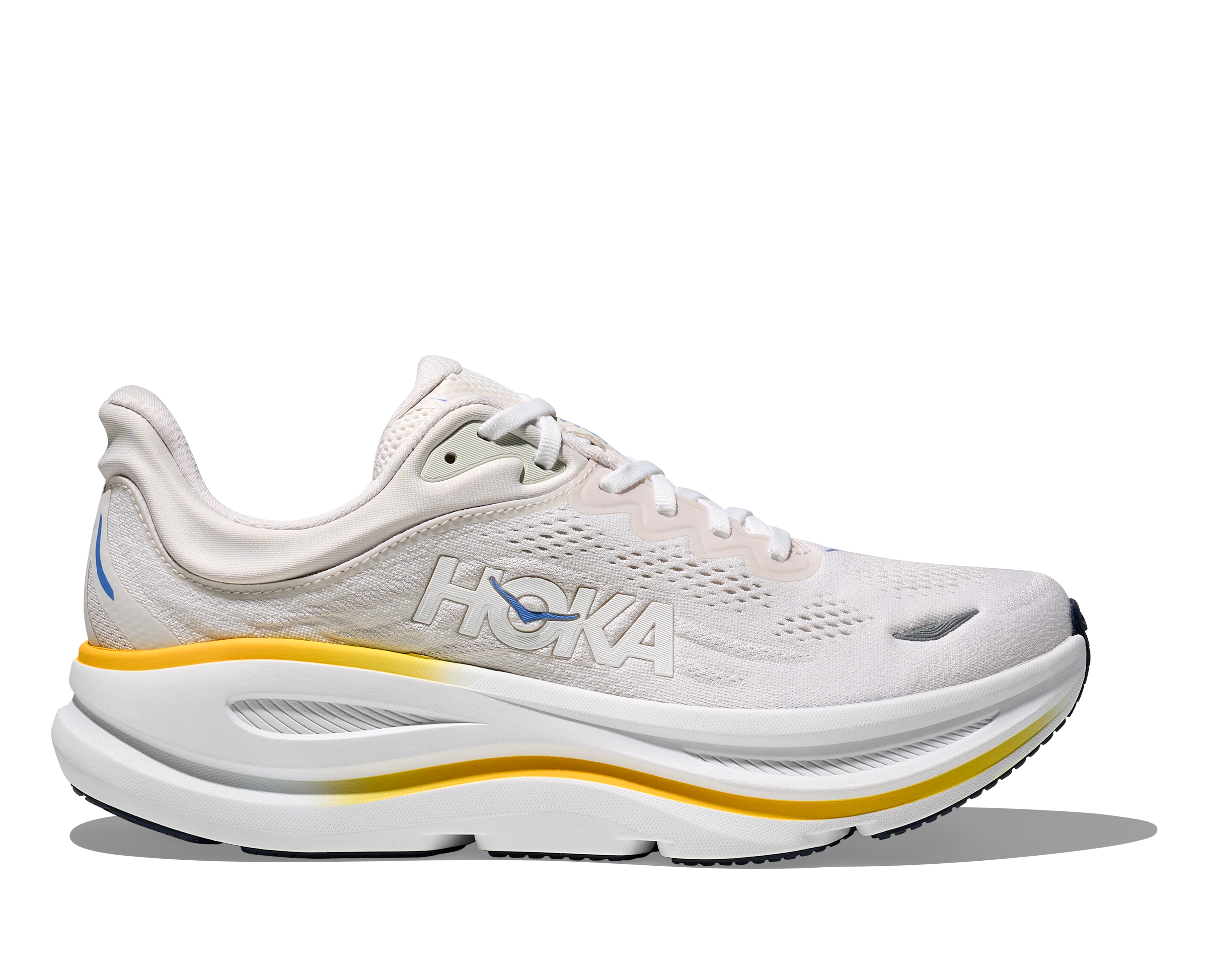 HOKA Men's Bondi 9 - WHITE / GROUT
