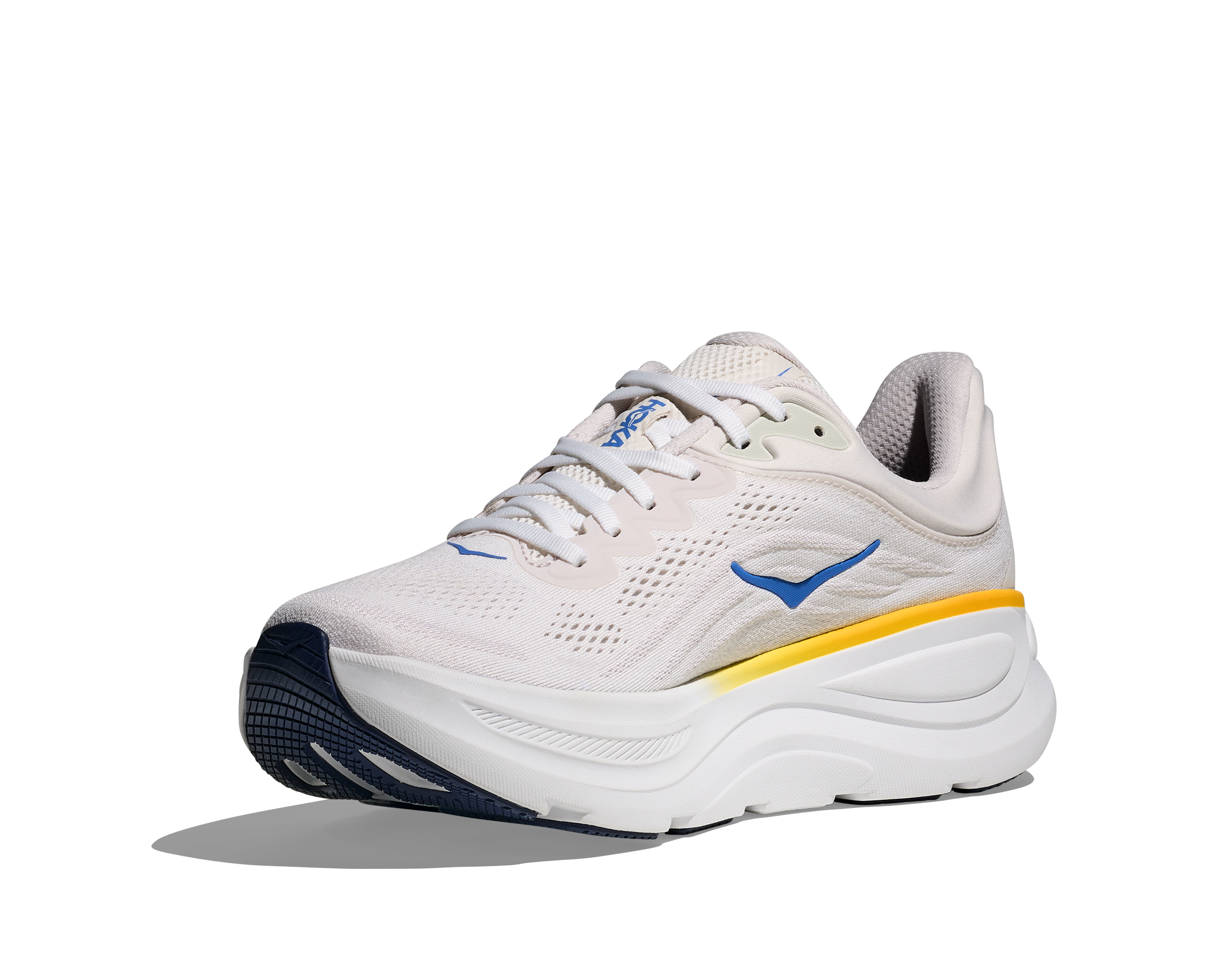 HOKA Men's Bondi 9 - WHITE / GROUT