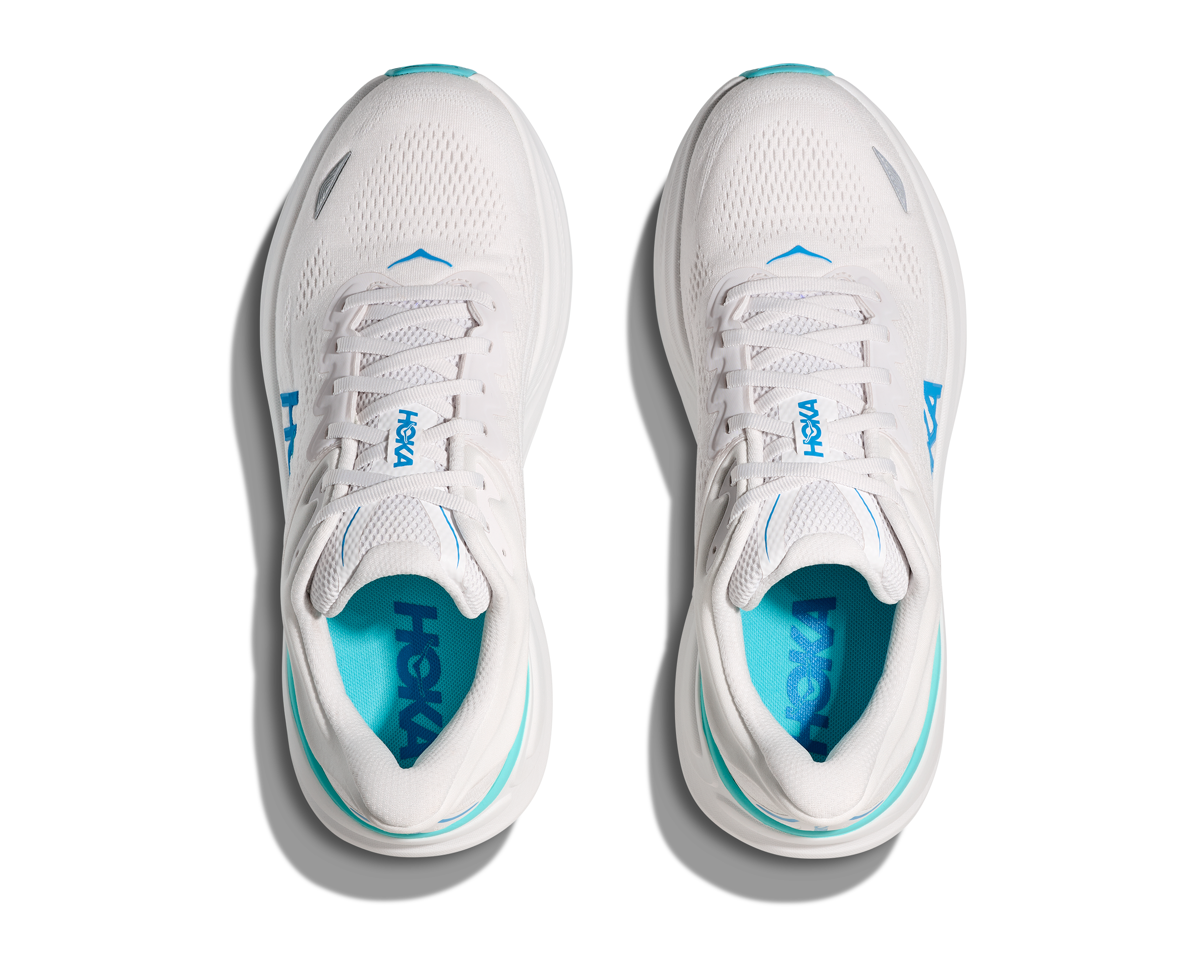 HOKA Men's Bondi 9 - WHITE / HOKA BLUE