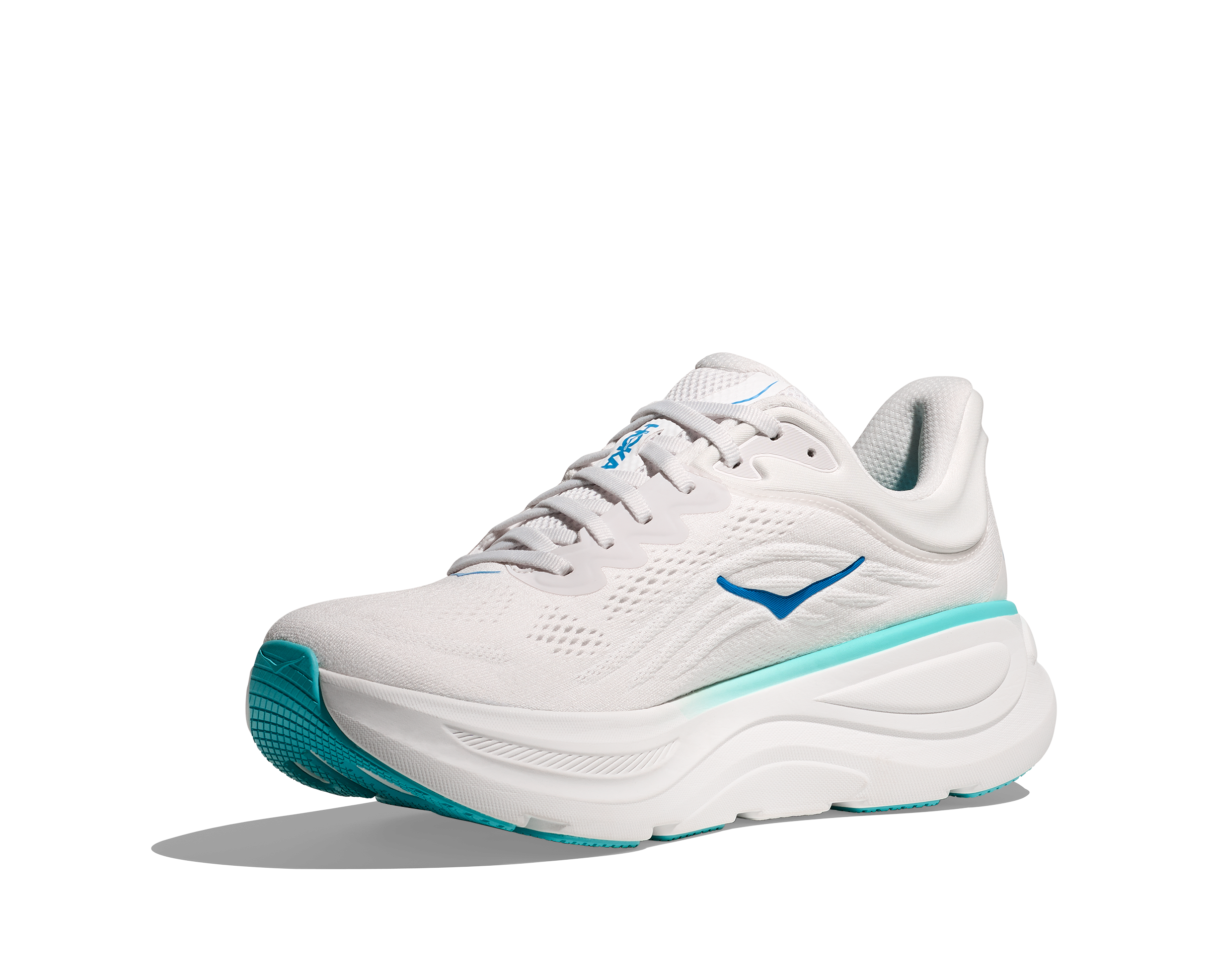 HOKA Men's Bondi 9 - WHITE / HOKA BLUE