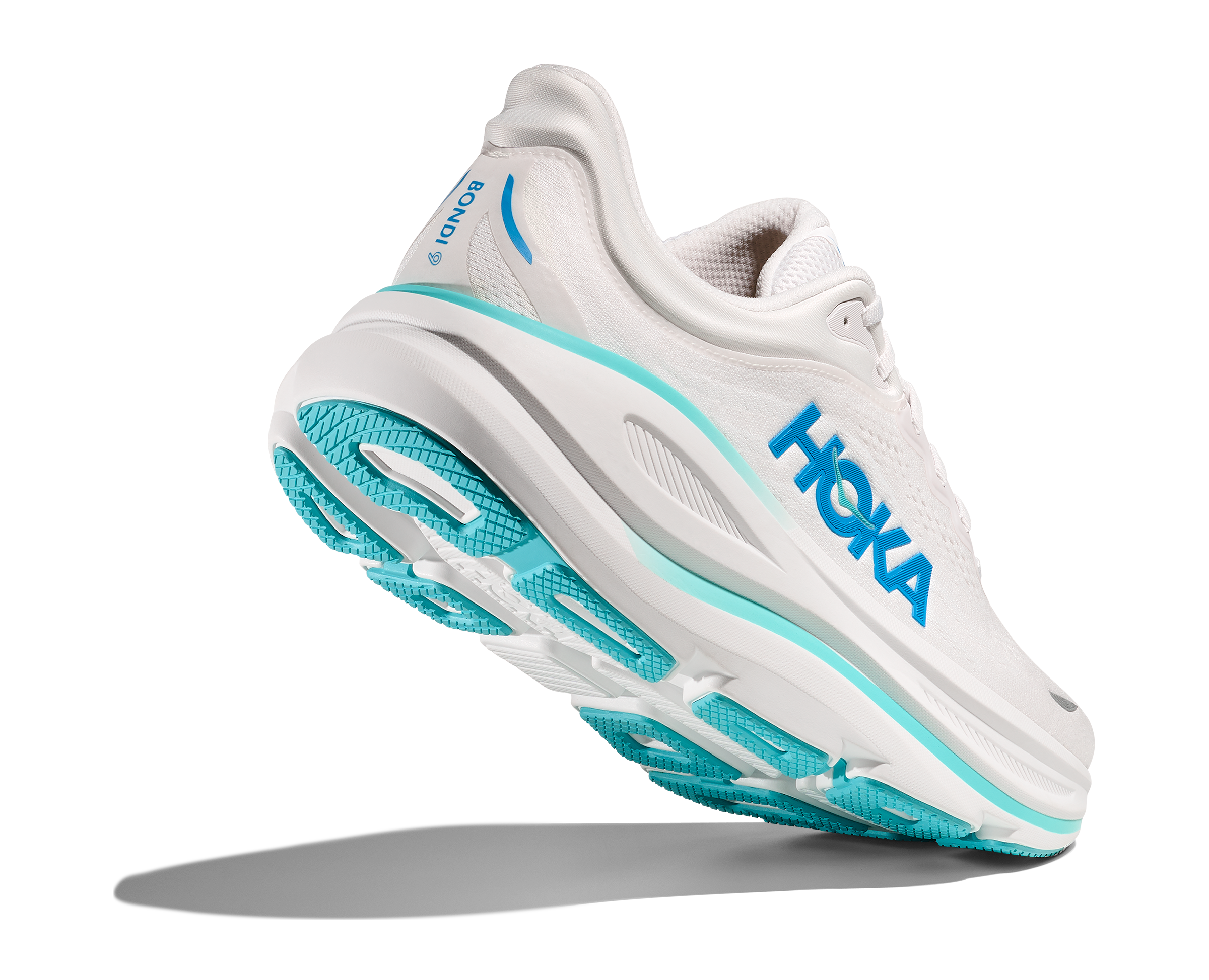 HOKA Men's Bondi 9 - WHITE / HOKA BLUE