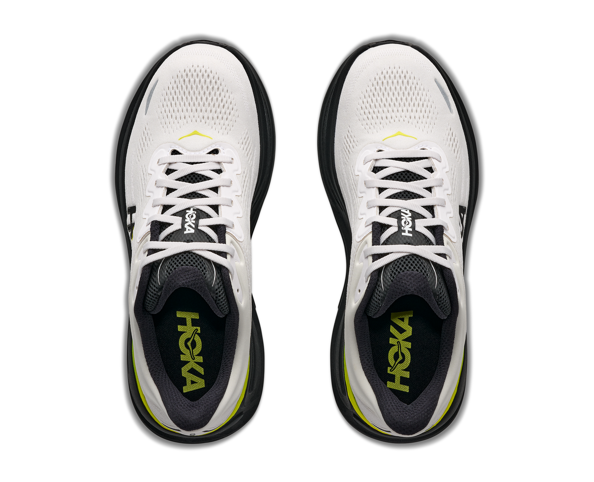 HOKA Men's Bondi 9 - WHITE / CITRUS