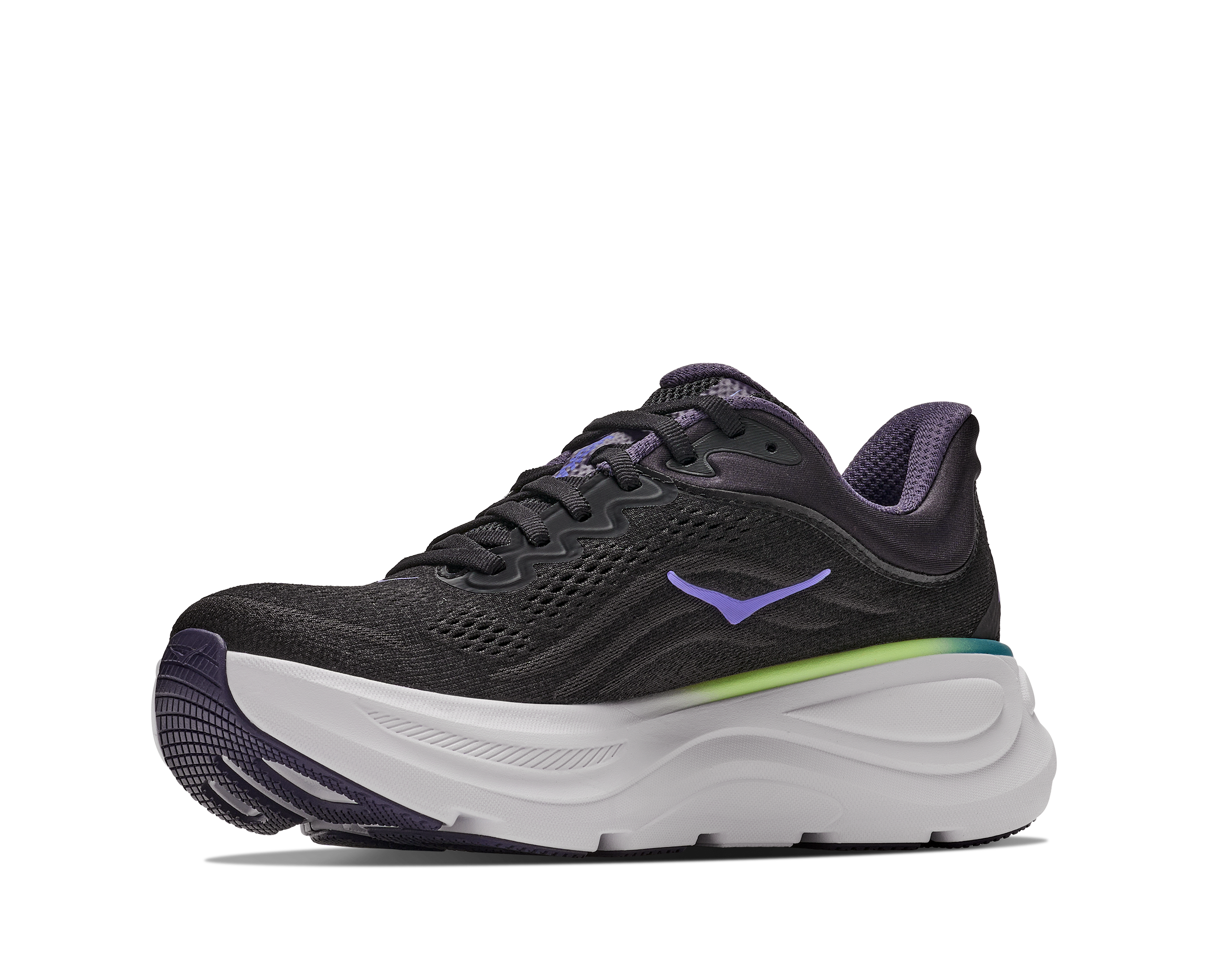 HOKA Women's Bondi 9 - BLACK / NEON DRAGONFRUIT