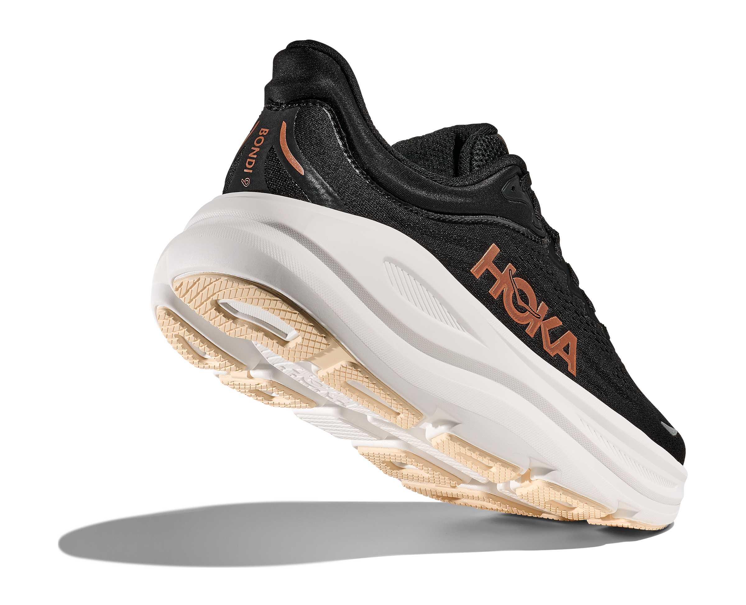 HOKA Women's Bondi 9 - BLACK / ROSE GOLD