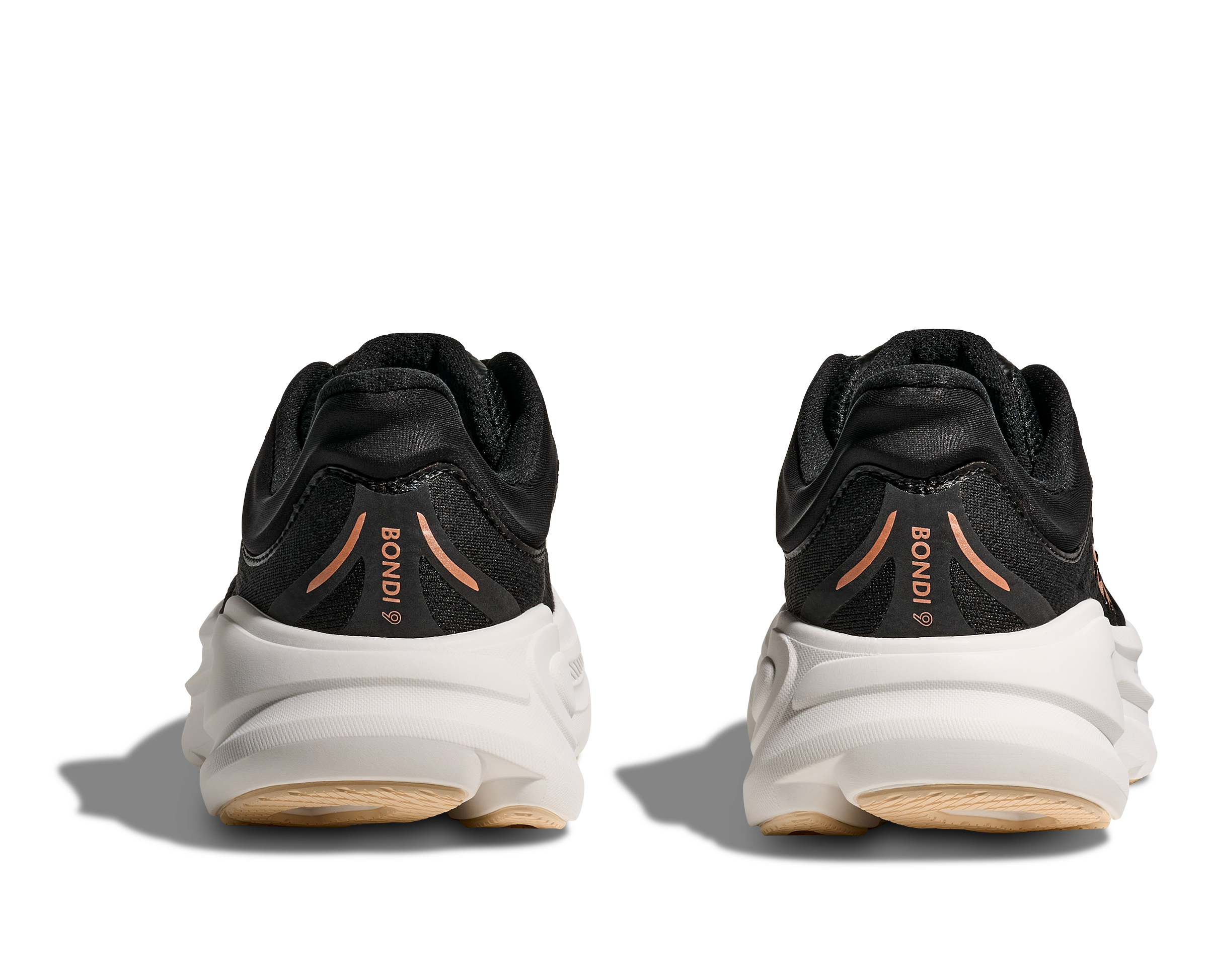 HOKA Women's Bondi 9 - BLACK / ROSE GOLD