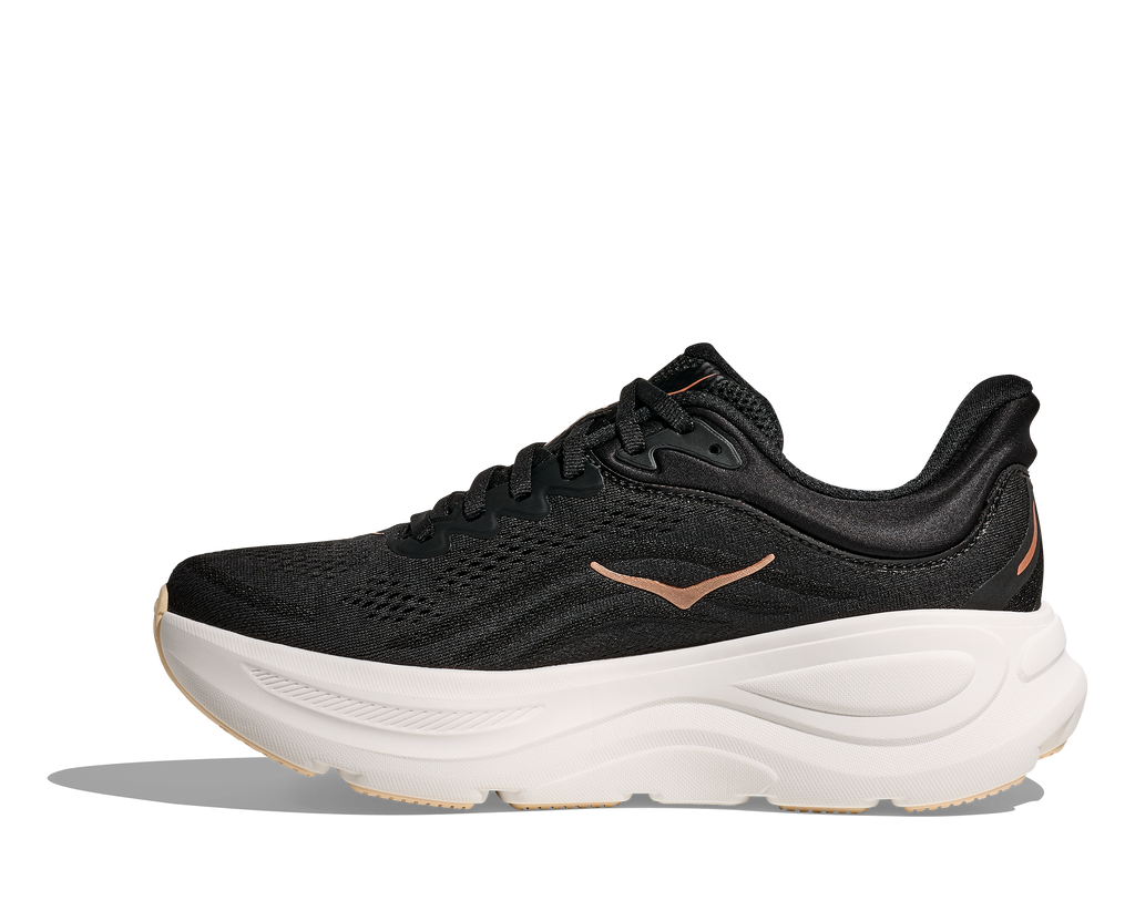 HOKA Women's Bondi 9 - BLACK / ROSE GOLD