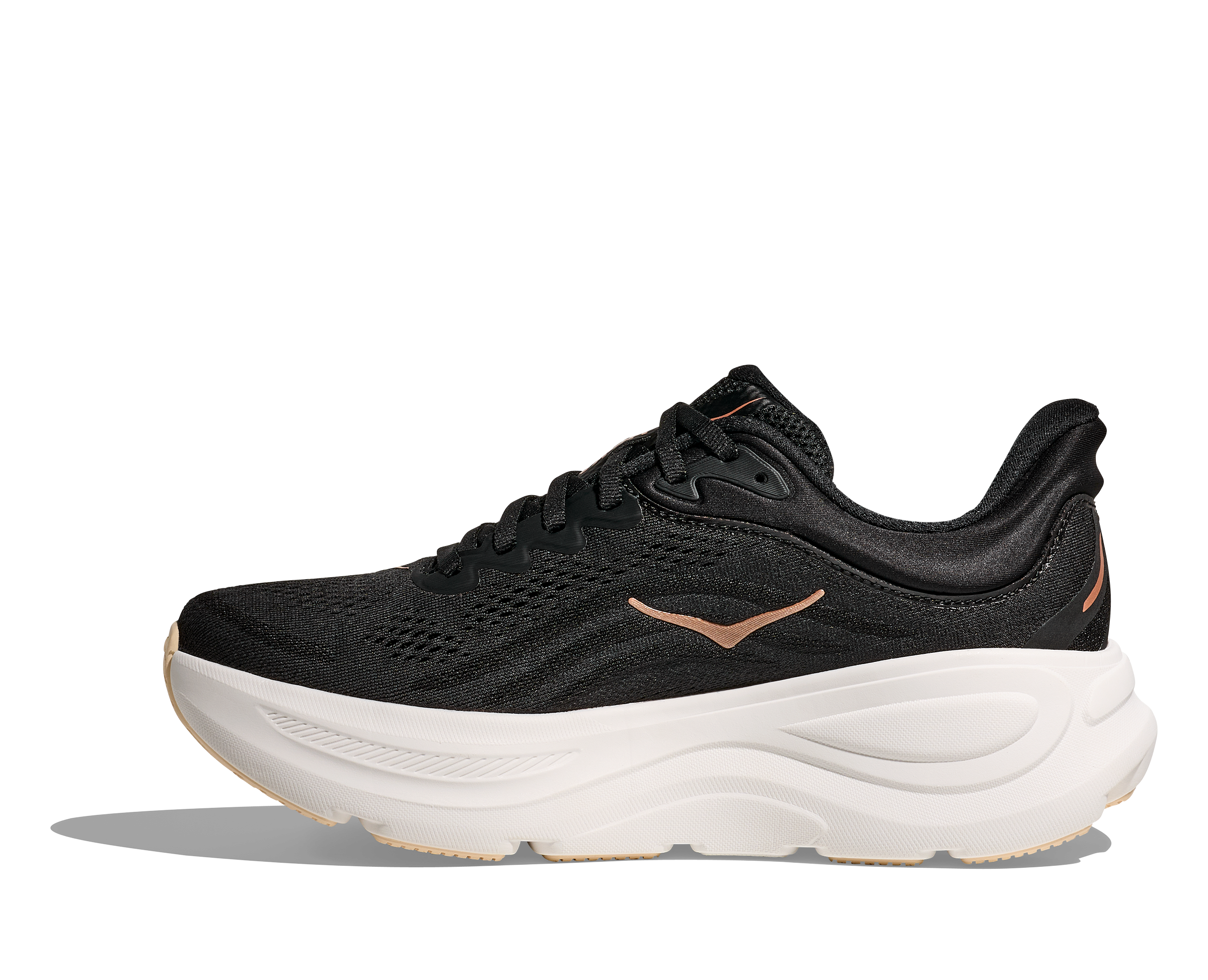 HOKA Women's Bondi 9 - BLACK / ROSE GOLD