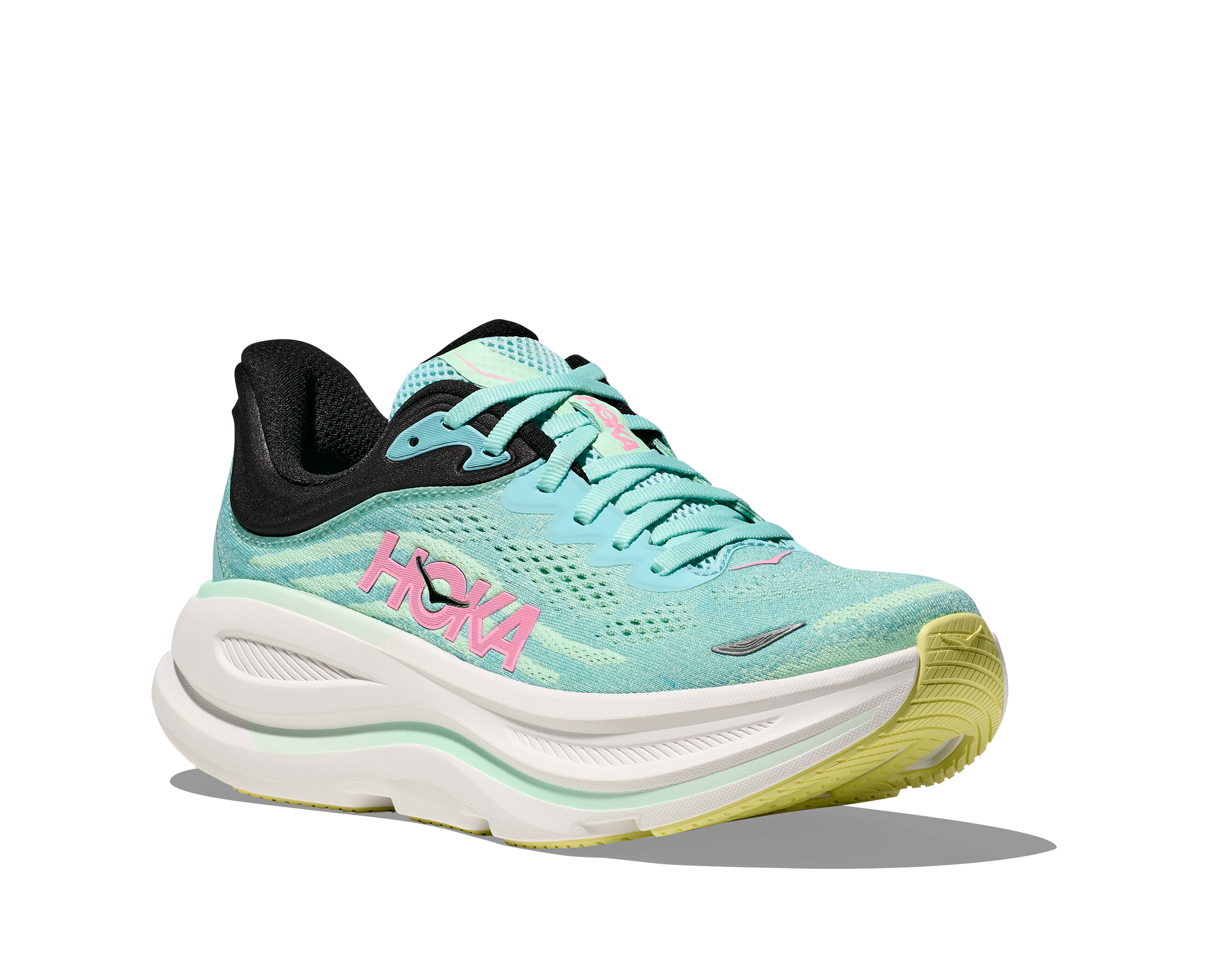 HOKA Women's Bondi 9 - BLUE SPARK / MINT FLUORITE