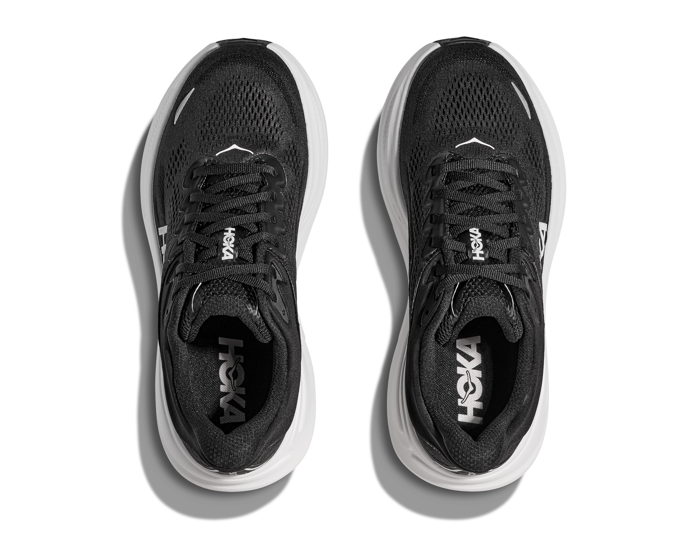 HOKA Women's Bondi 9 - BLACK / WHITE