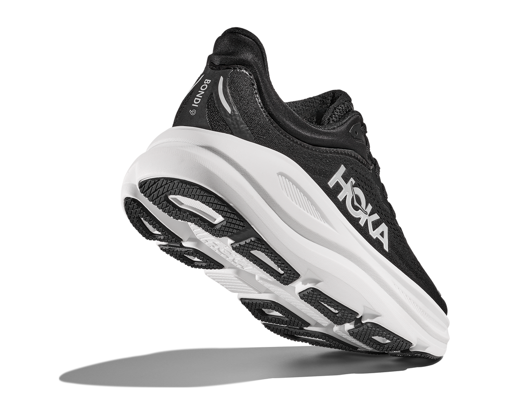 HOKA Women's Bondi 9 - BLACK / WHITE (Wide)