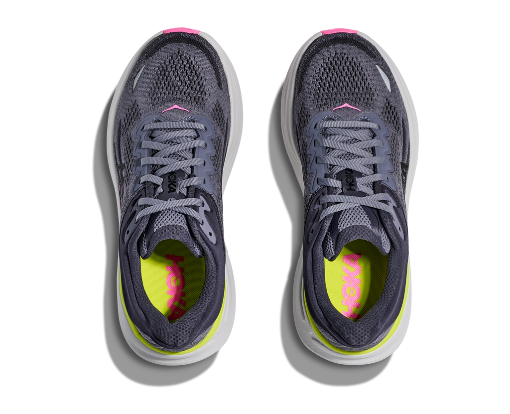 HOKA Women's Bondi 9 - CHARCOAL GREY / GREY SKIES