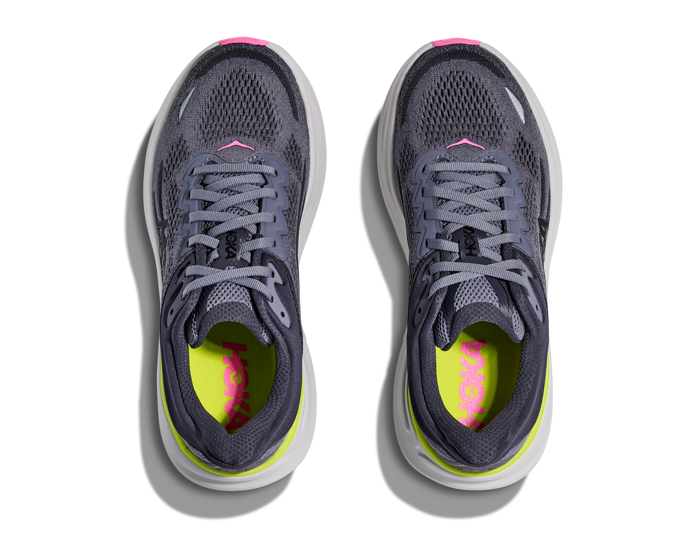 HOKA Women's Bondi 9 - CHARCOAL GREY / GREY SKIES
