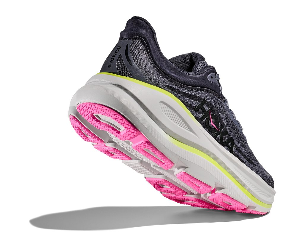 HOKA Women's Bondi 9 - CHARCOAL GREY / GREY SKIES