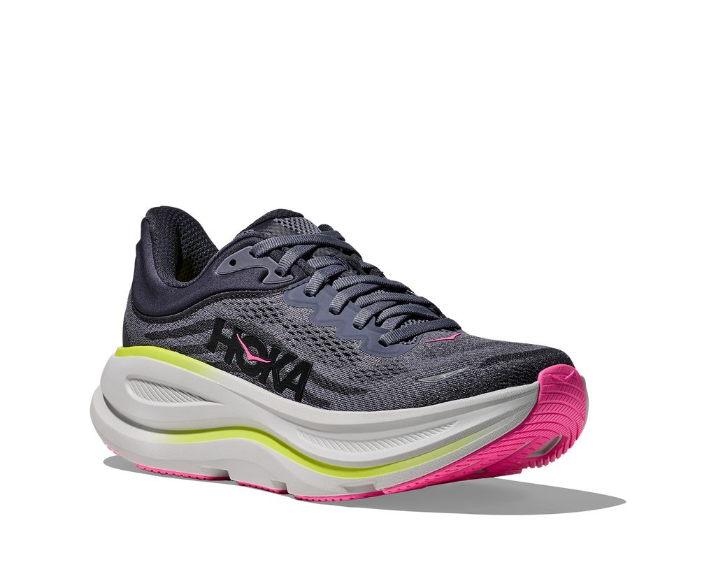 HOKA Women's Bondi 9 - CHARCOAL GREY / GREY SKIES