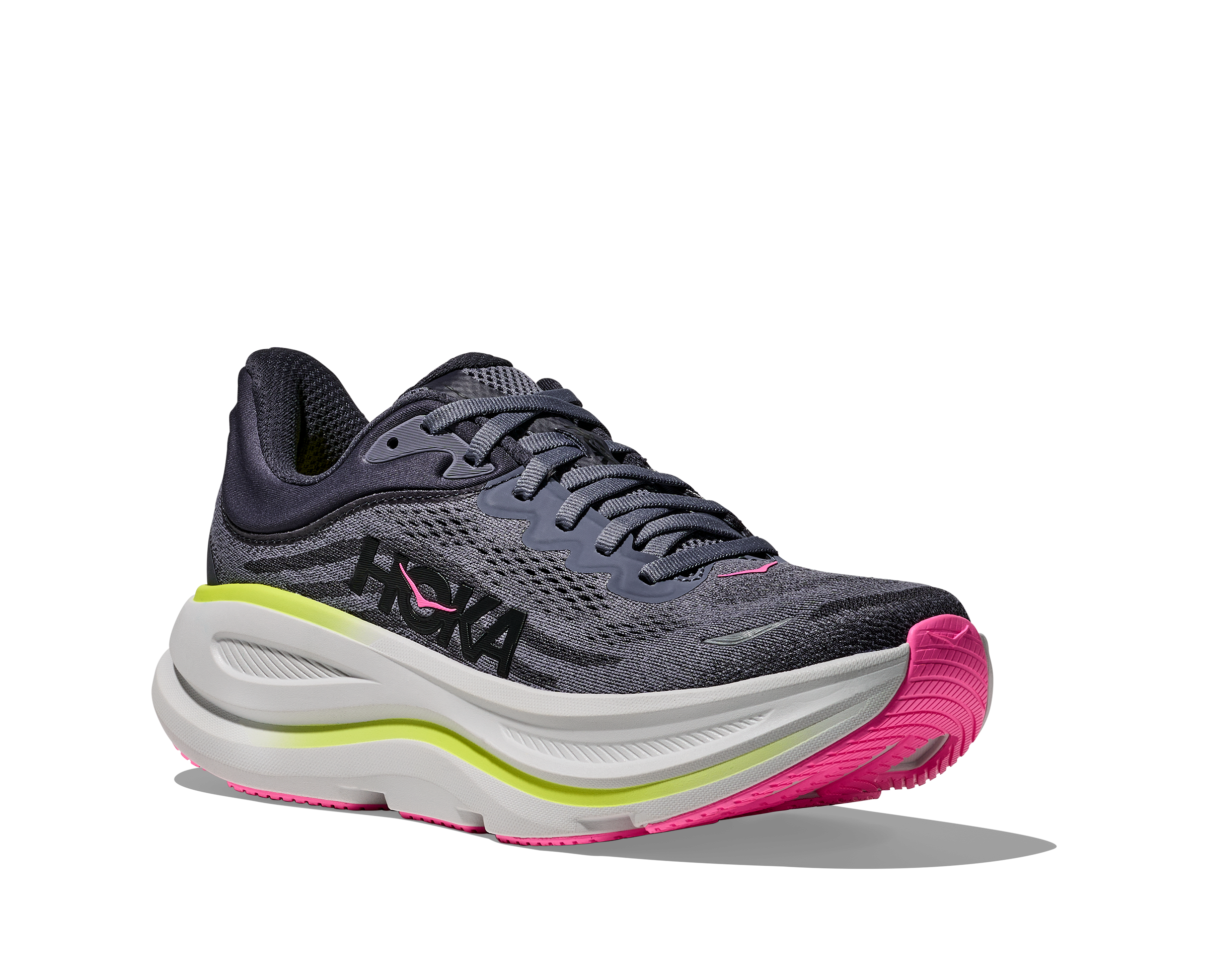 HOKA Women's Bondi 9 - CHARCOAL GREY / GREY SKIES