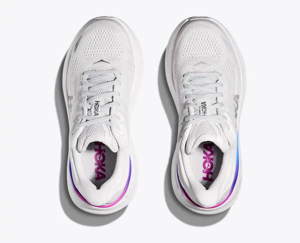 HOKA Women's Bondi 9 - COSMIC GREY / WHITE (Wide)