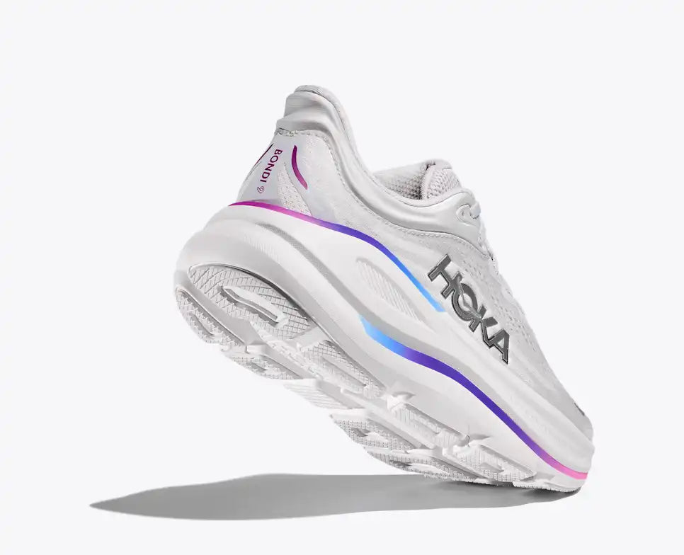 HOKA Women's Bondi 9 - COSMIC GREY / WHITE (Wide)