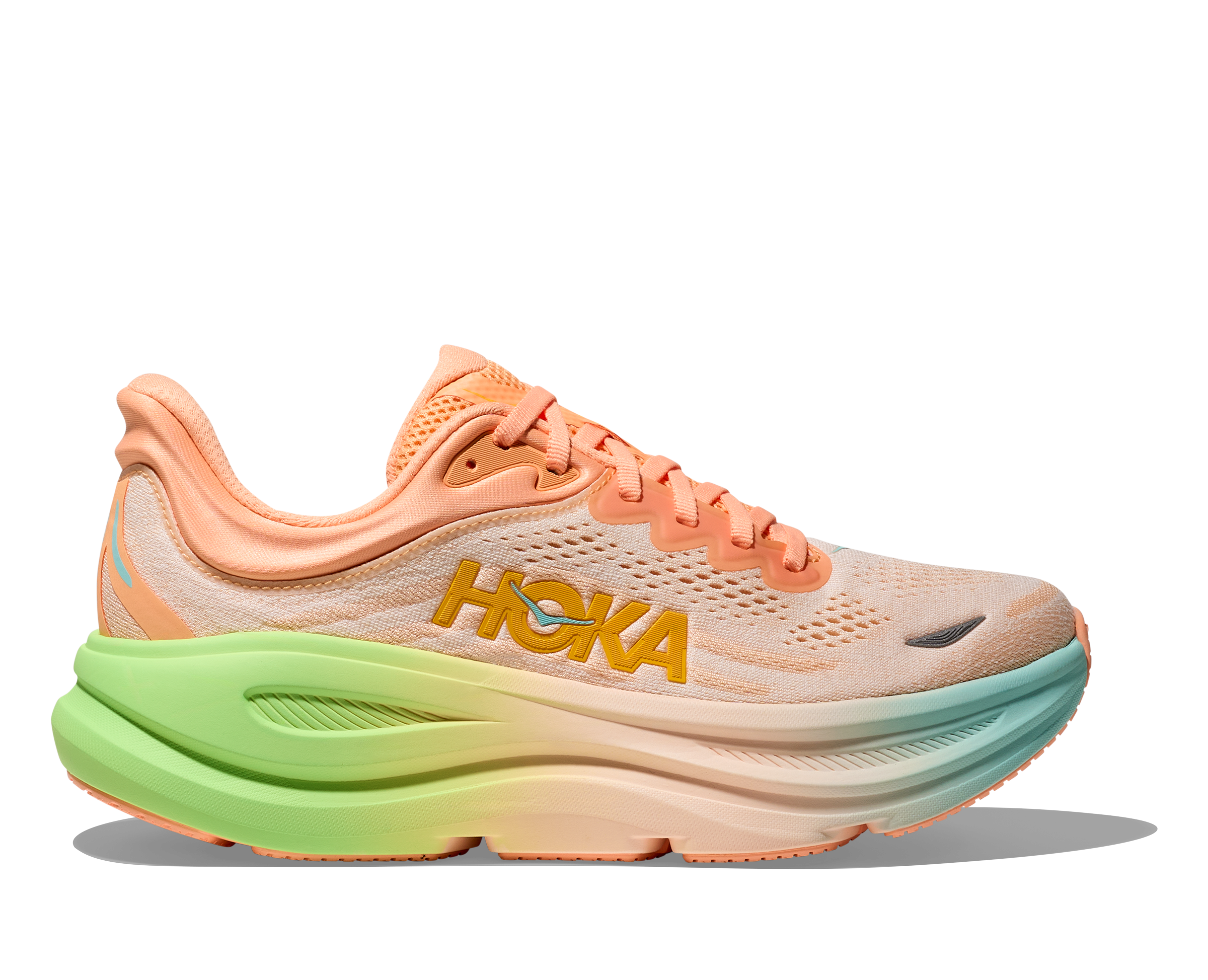 HOKA Women's Bondi 9 - FROST / PALE TANGERINE