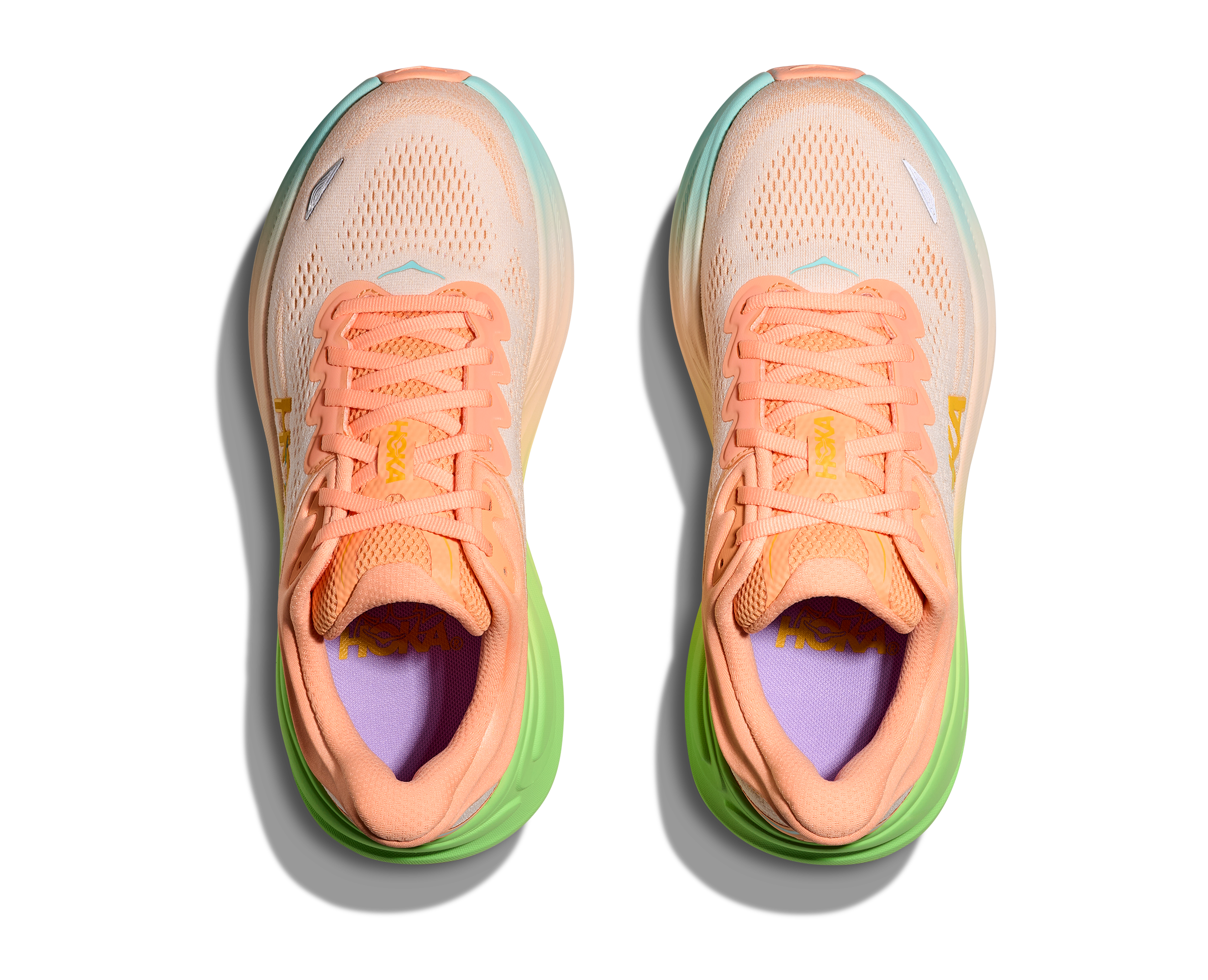 HOKA Women's Bondi 9 - FROST / PALE TANGERINE