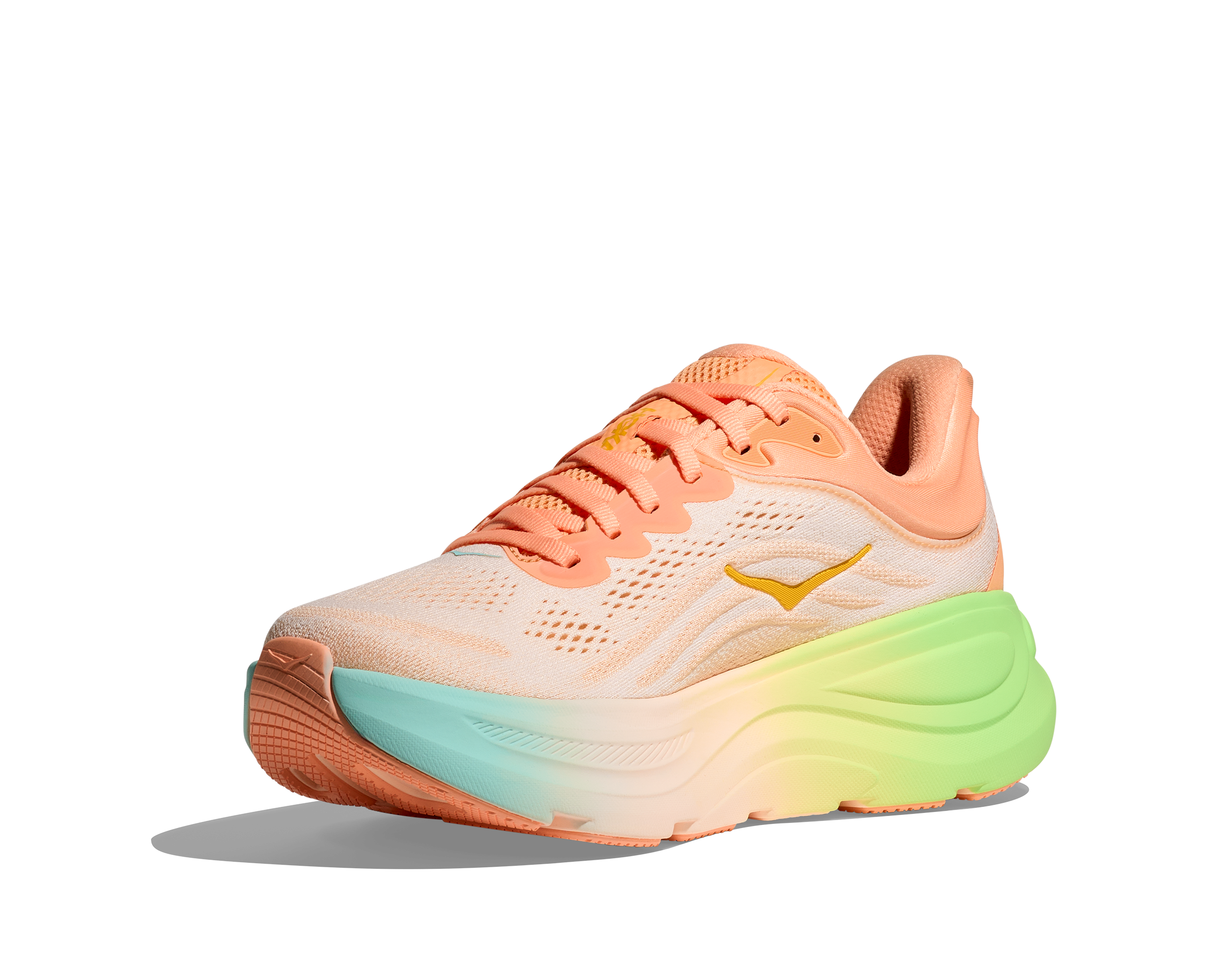 HOKA Women's Bondi 9 - FROST / PALE TANGERINE