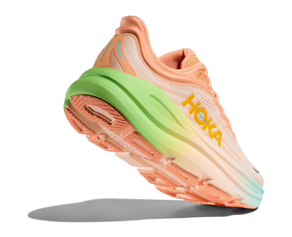 HOKA Women's Bondi 9 - FROST / PALE TANGERINE