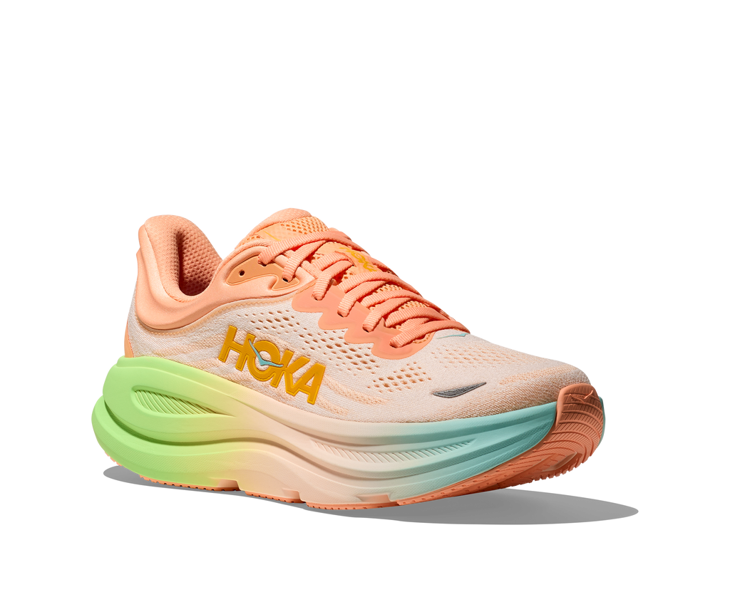 HOKA Women's Bondi 9 - FROST / PALE TANGERINE