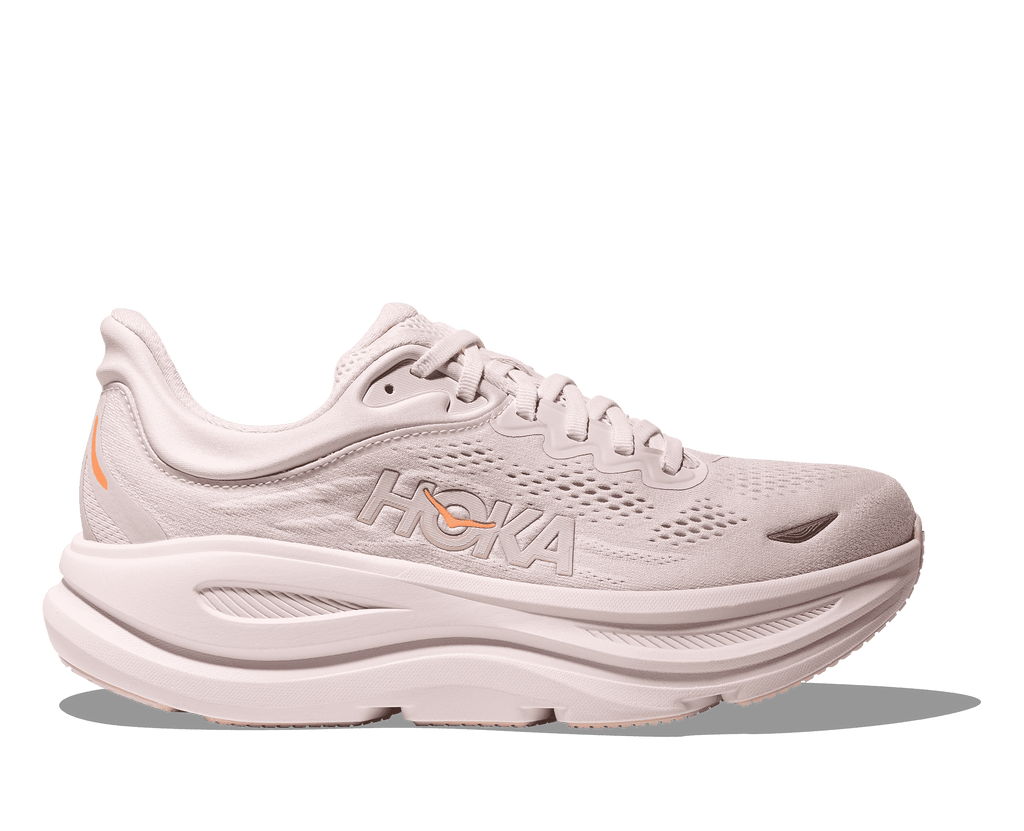 HOKA Women's Bondi 9 - LILAC CREAM / TANGERINE GLOW