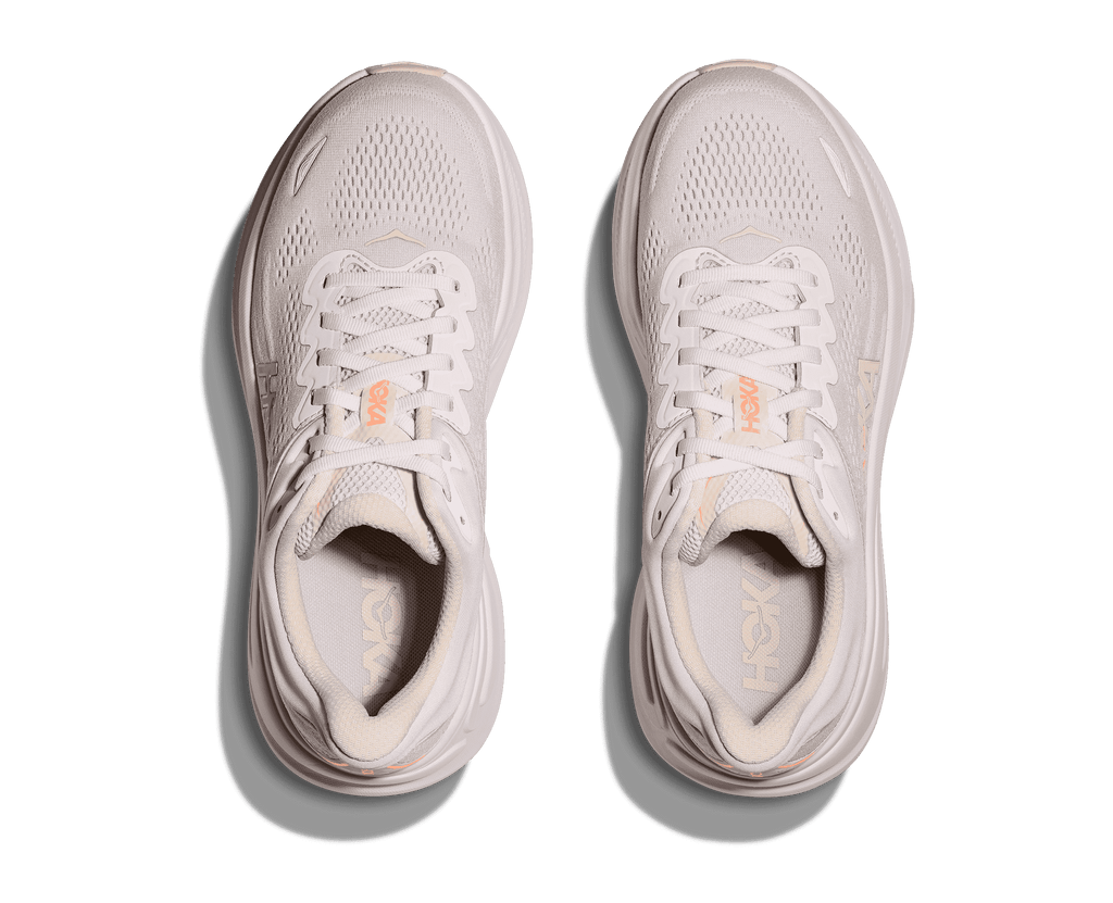 HOKA Women's Bondi 9 - LILAC CREAM / TANGERINE GLOW